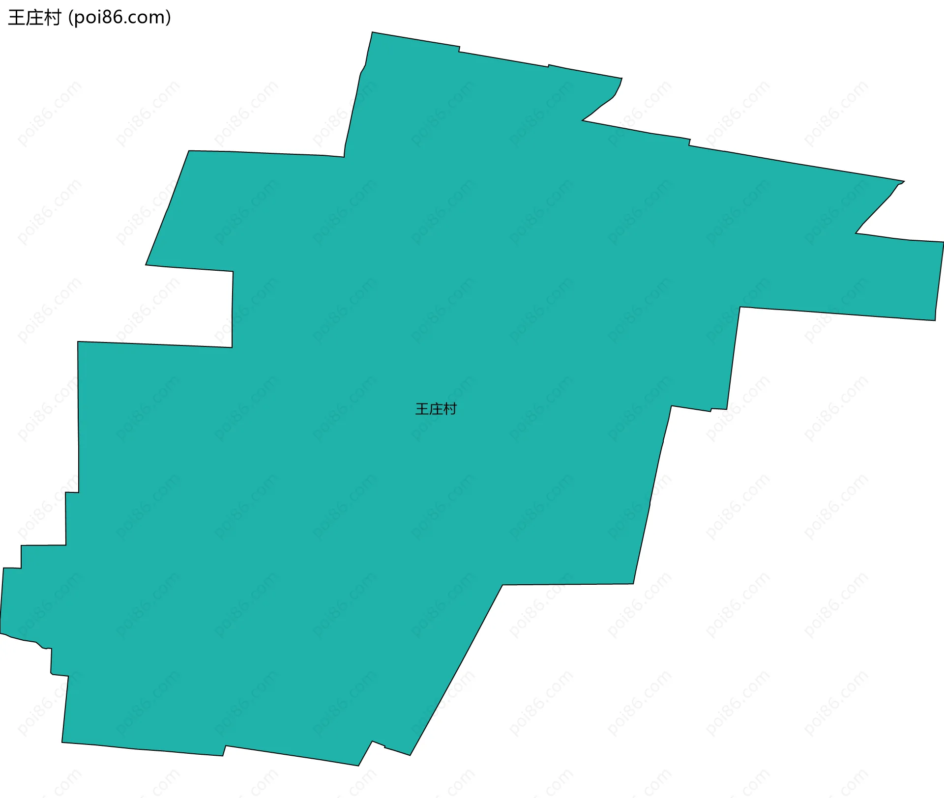 王庄村边界地图