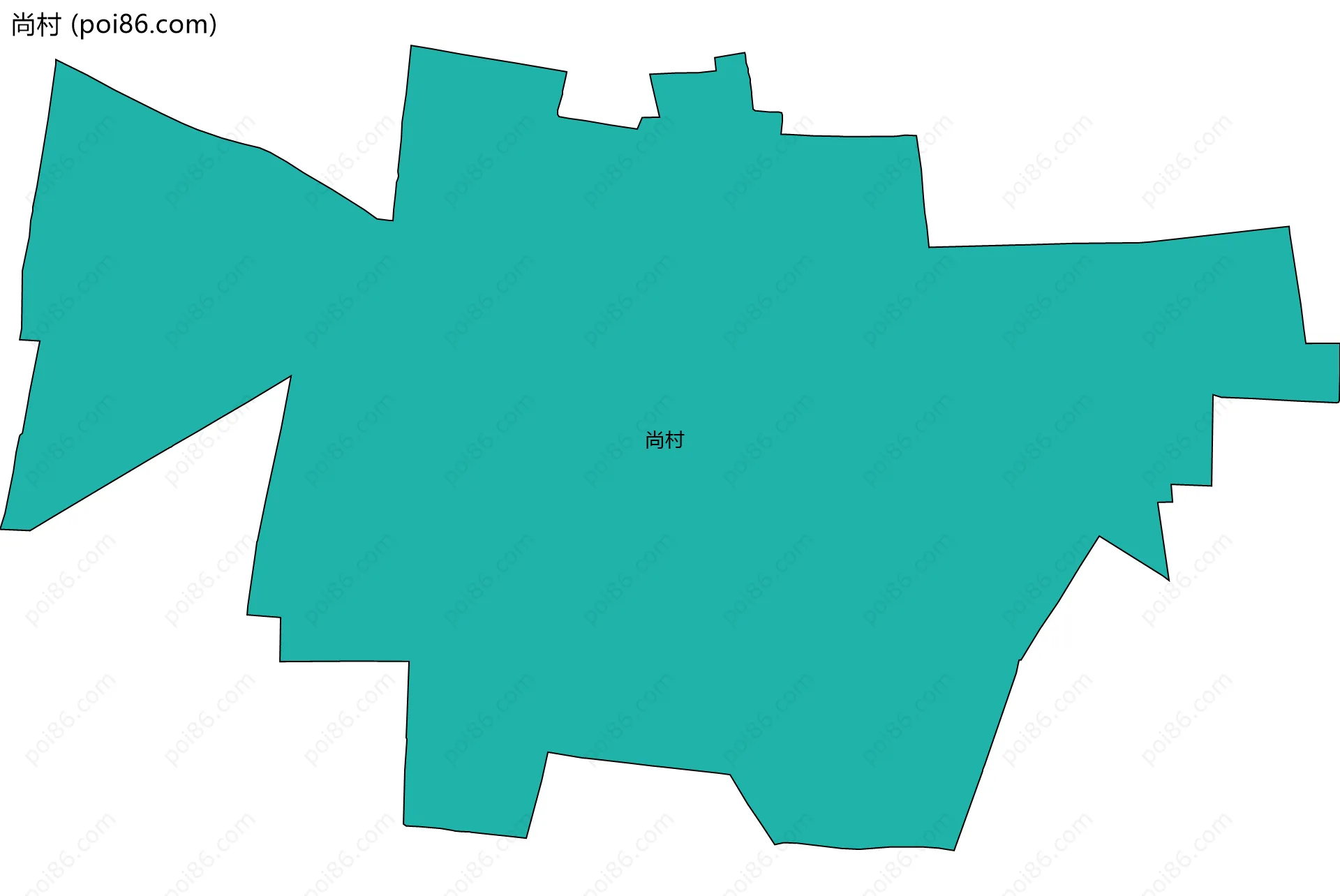 尚村边界地图