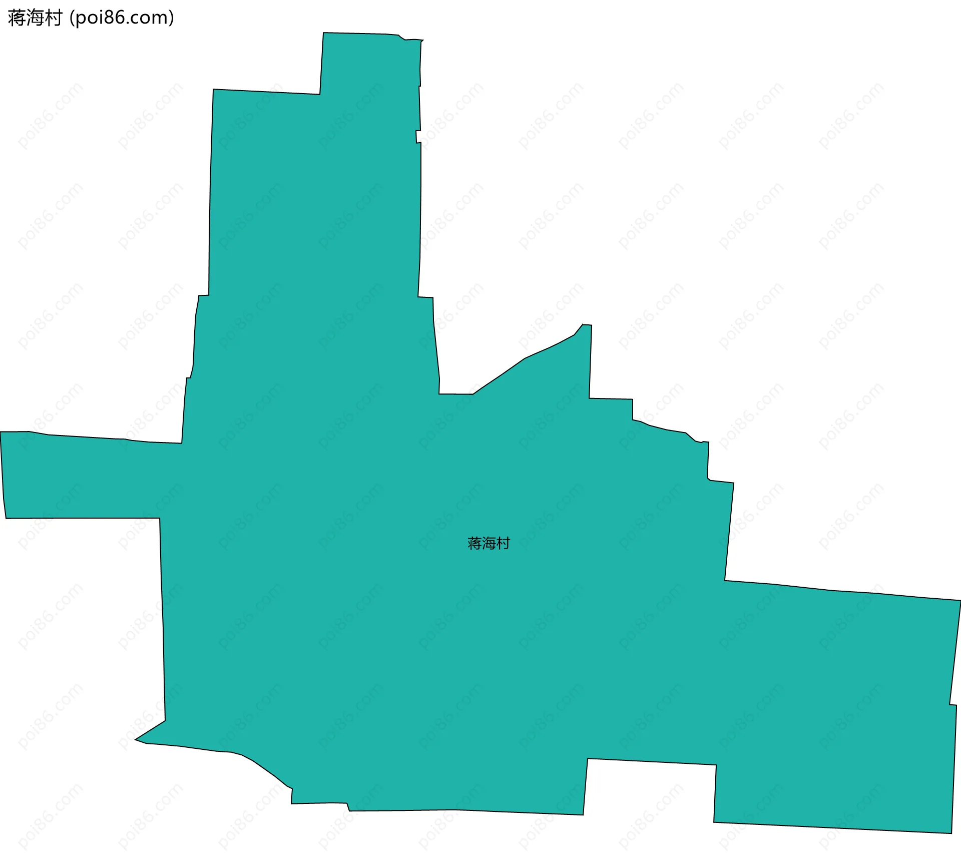 蒋海村边界地图