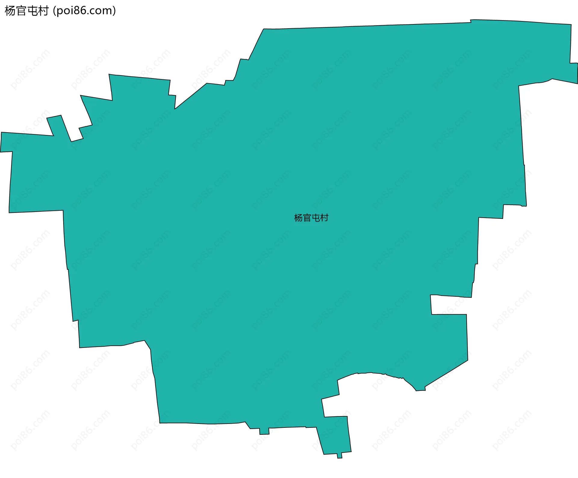 杨官屯村边界地图