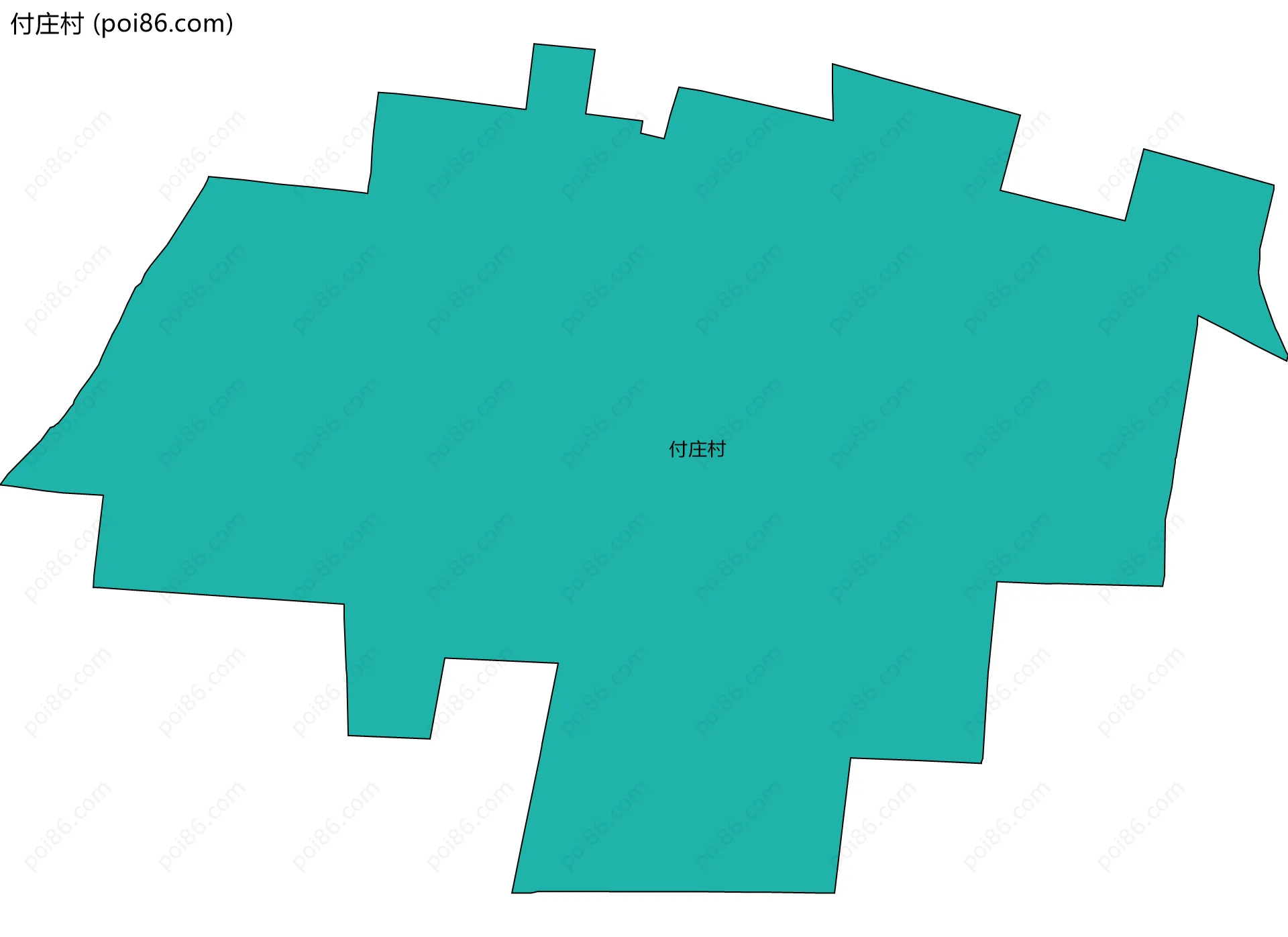 付庄村边界地图