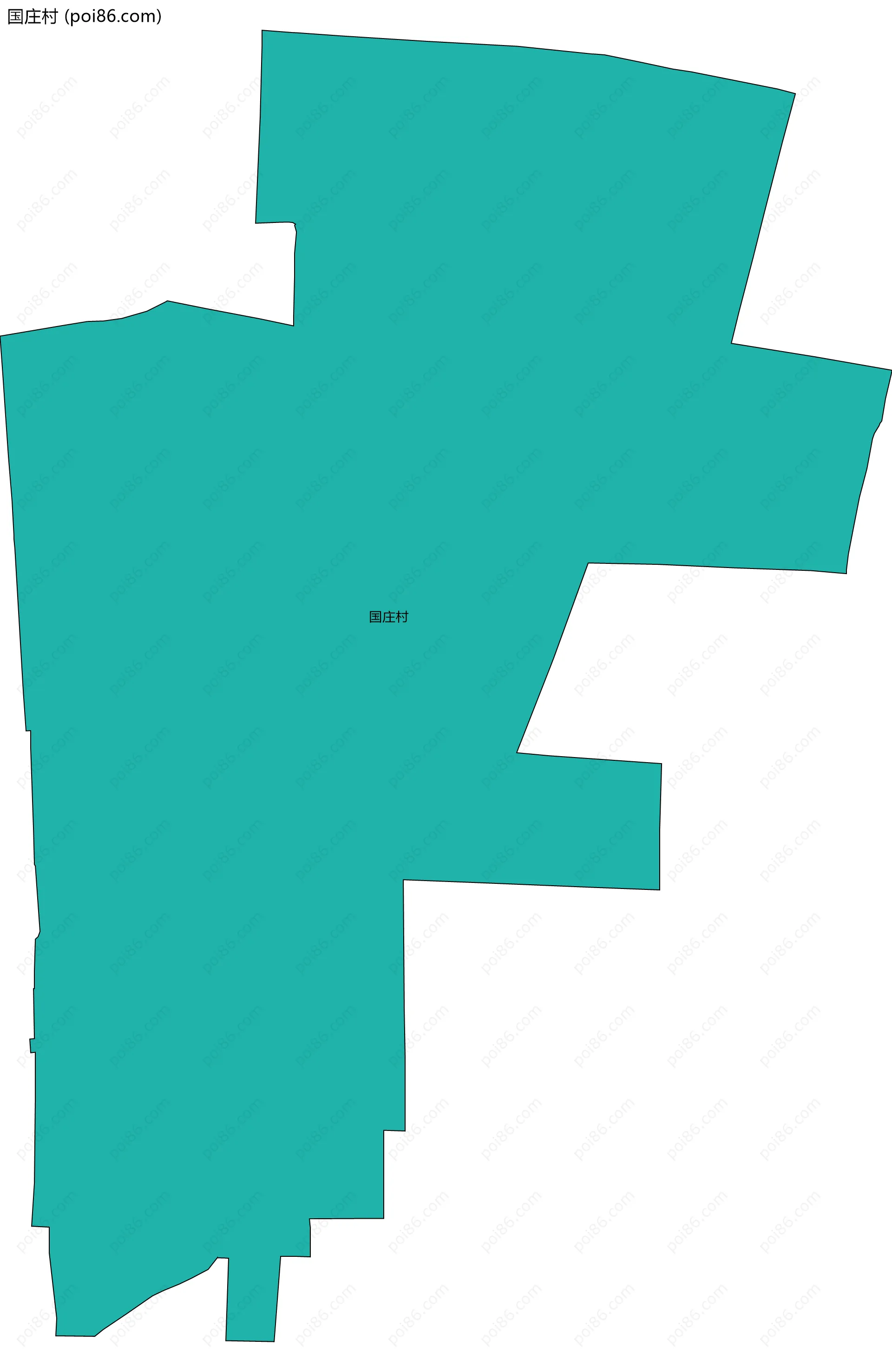 国庄村边界地图