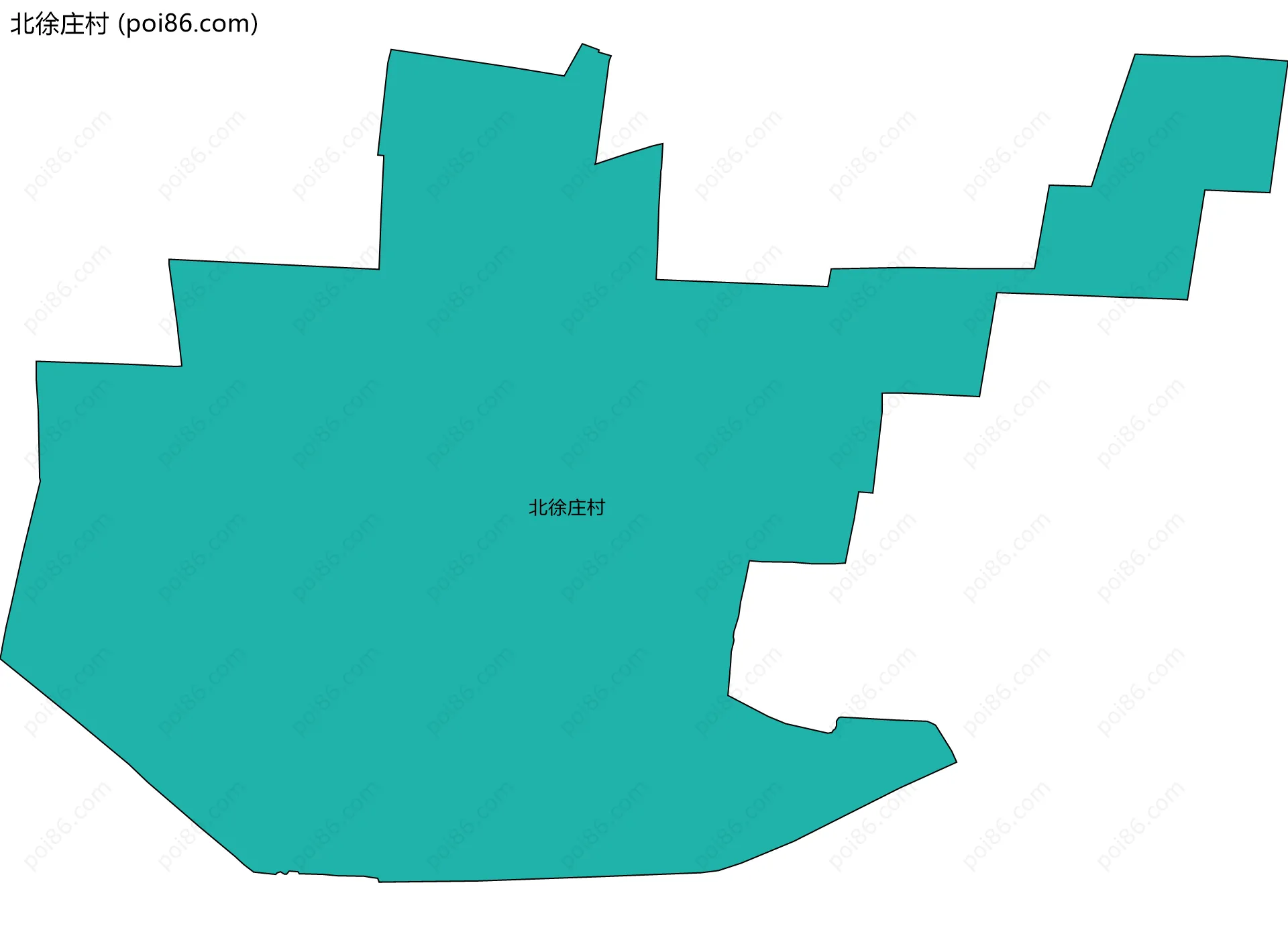 北徐庄村边界地图