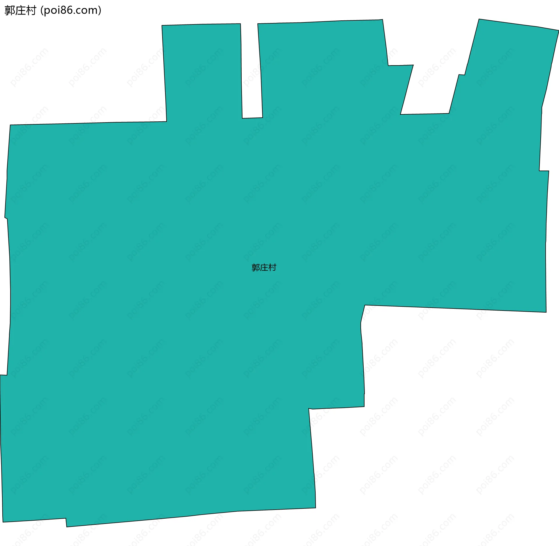 郭庄村边界地图