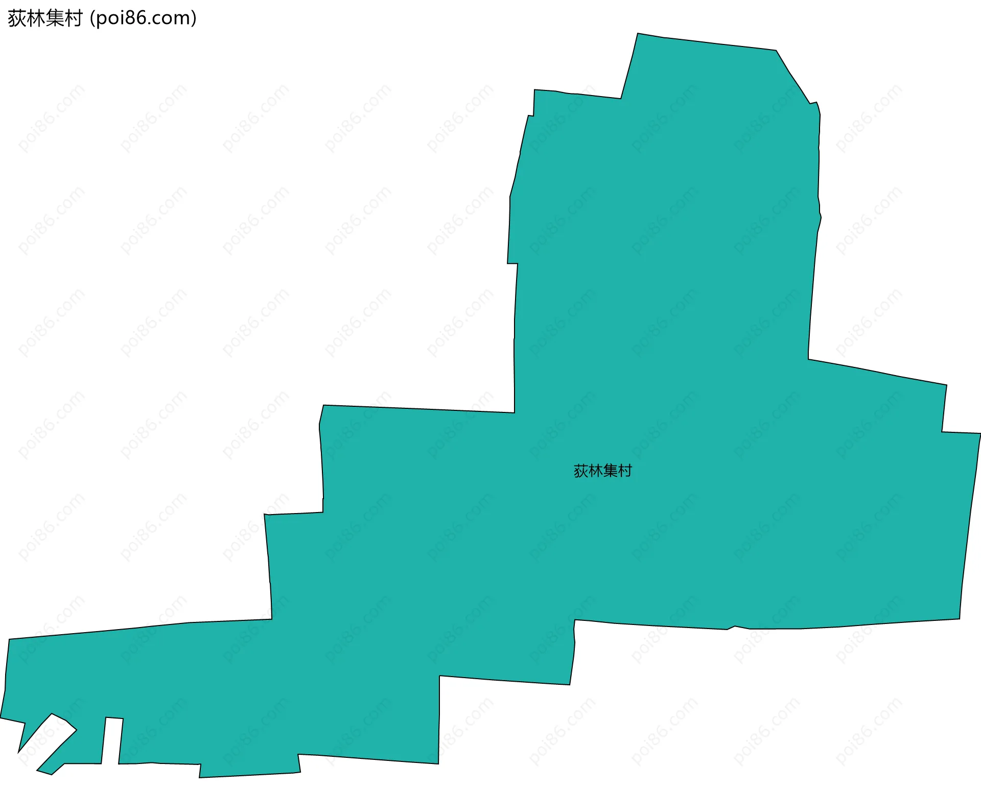 荻林集村边界地图
