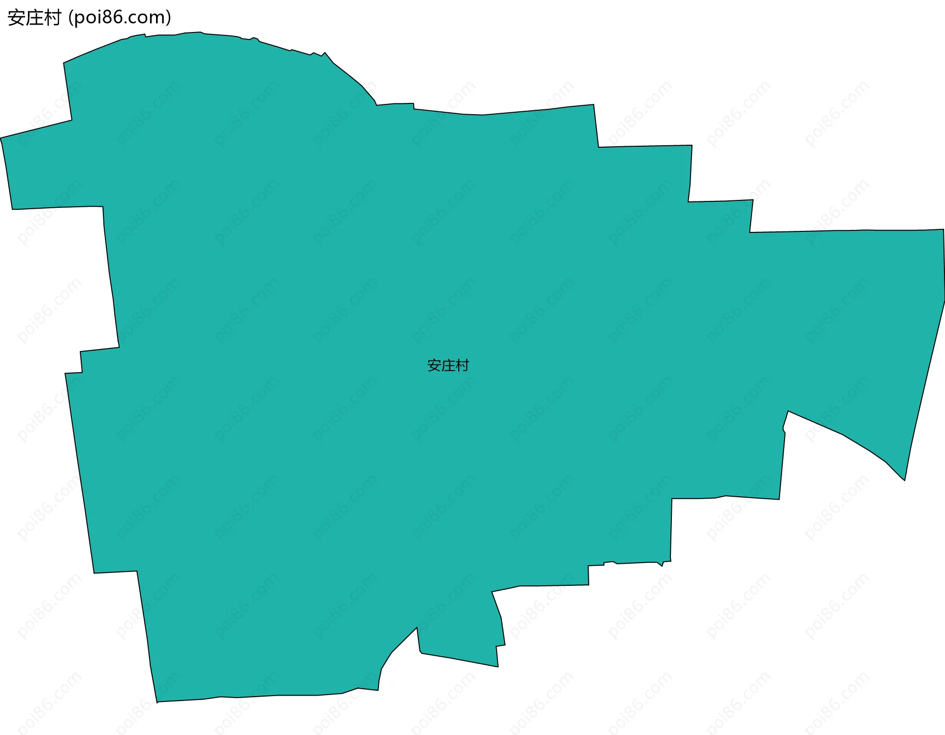 安庄村边界地图