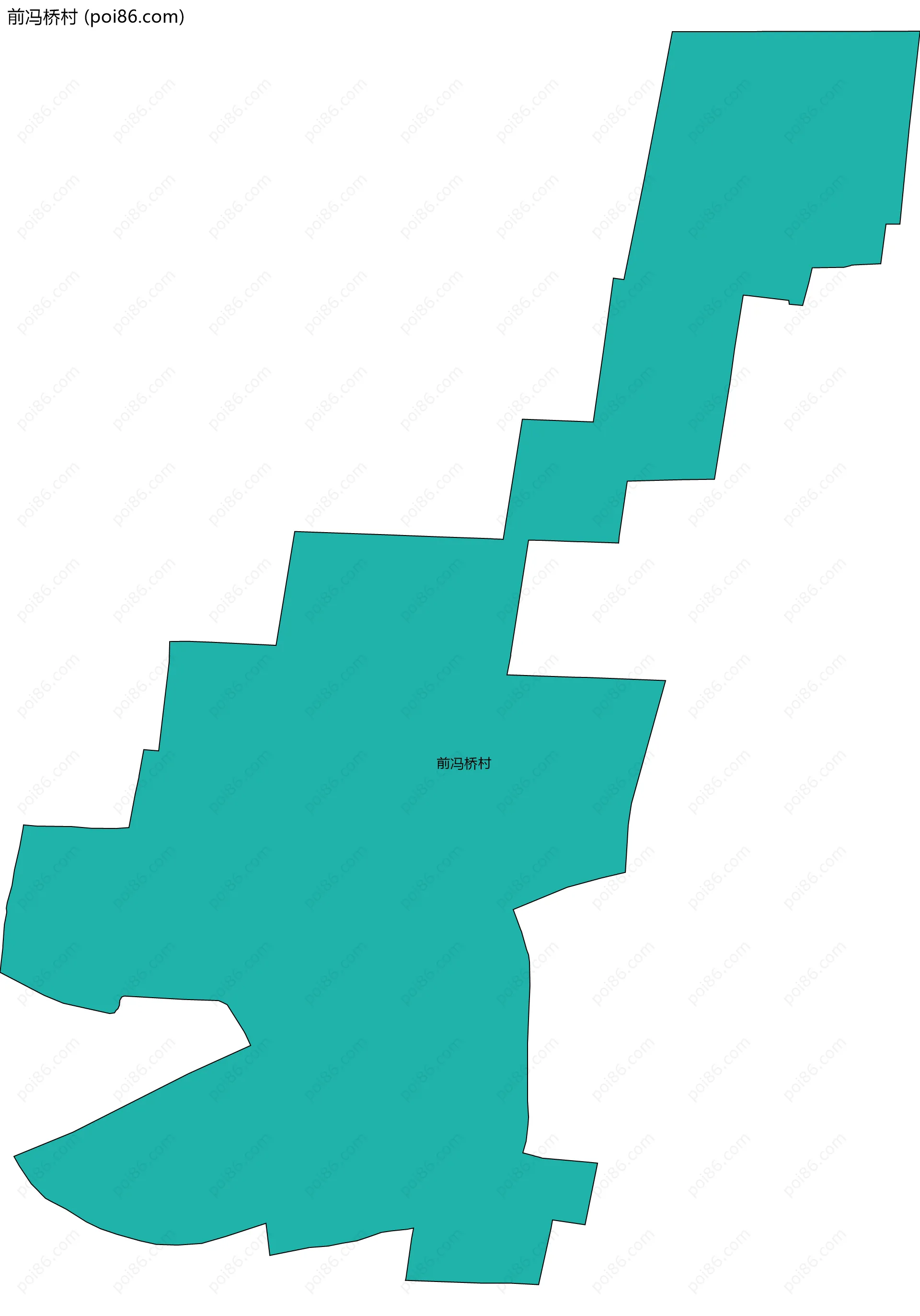 前冯桥村边界地图
