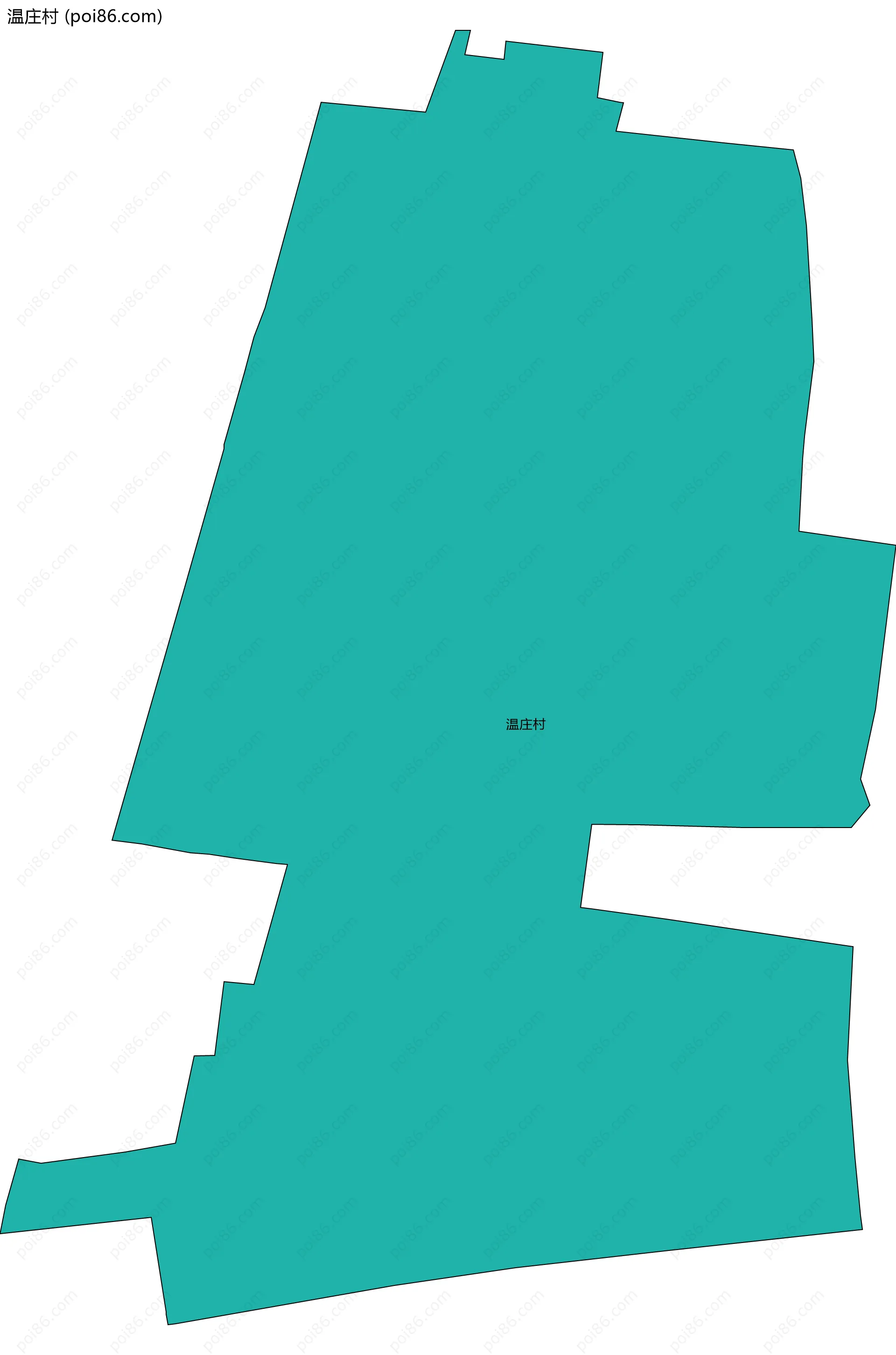 温庄村边界地图