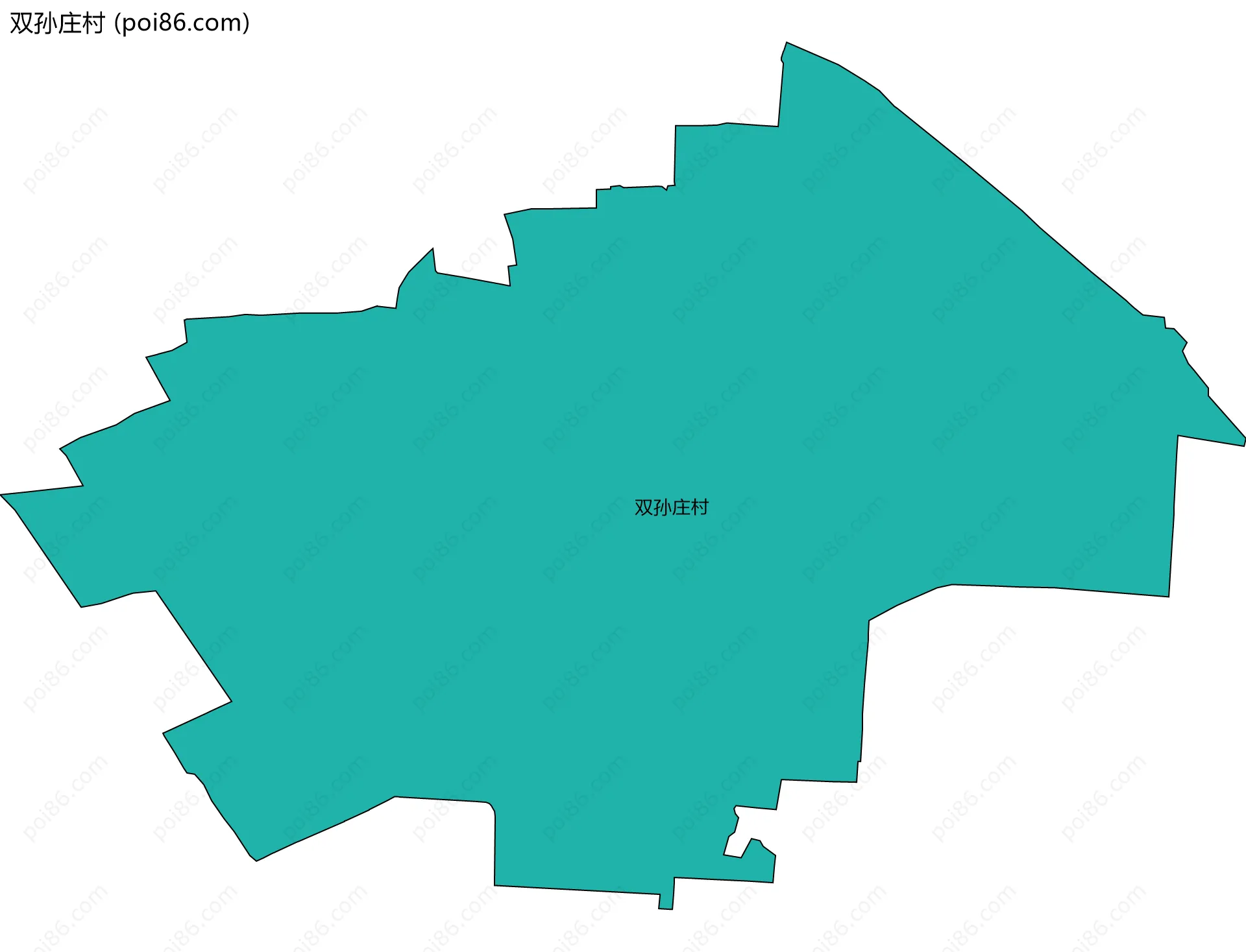 双孙庄村边界地图