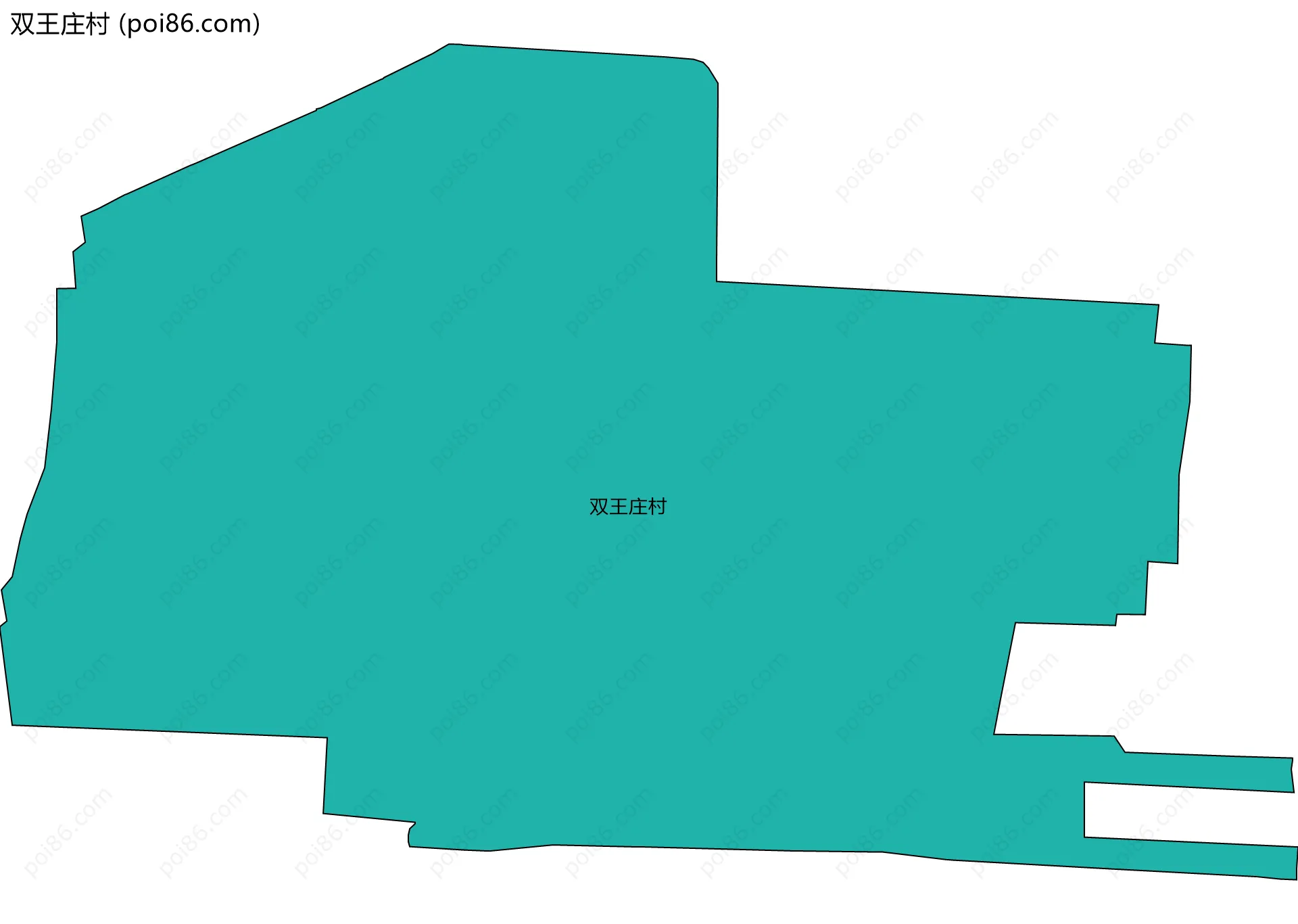 双王庄村边界地图