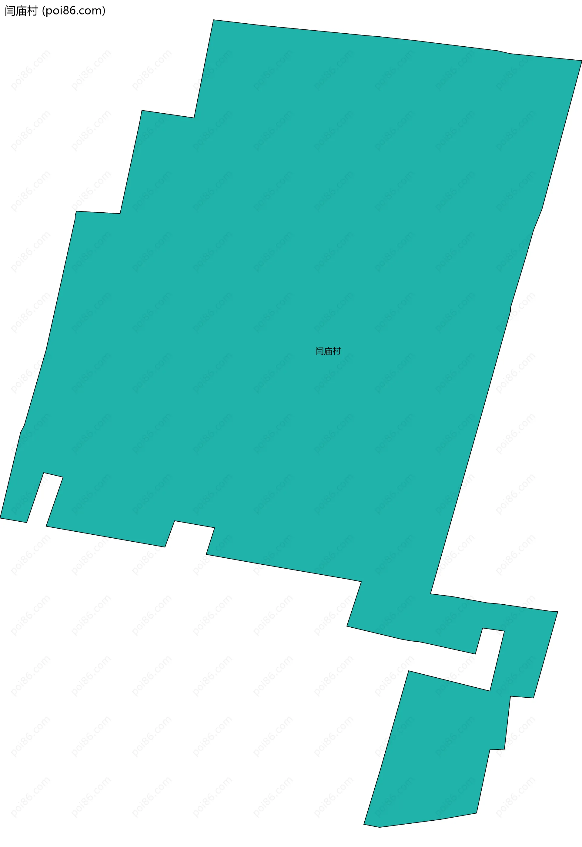 闫庙村边界地图