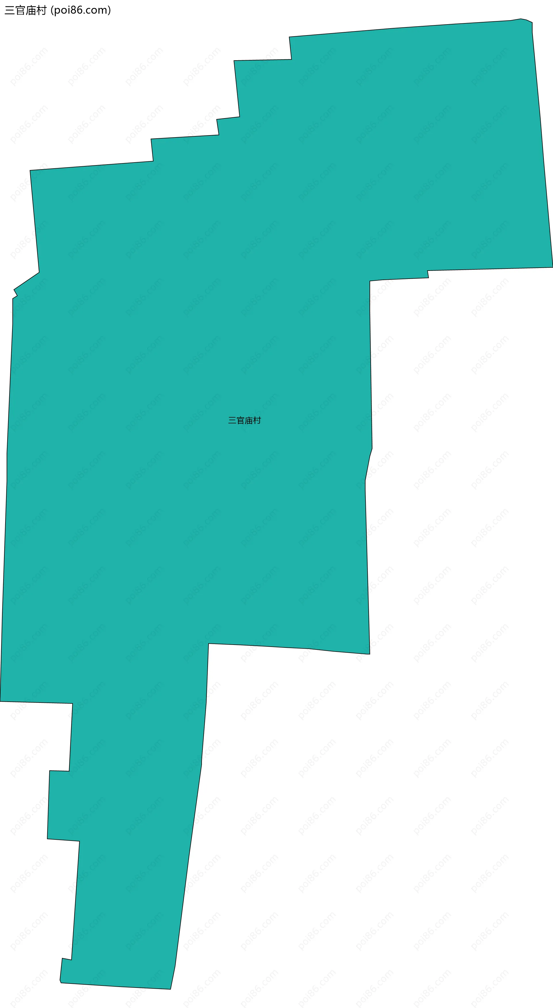 三官庙村边界地图