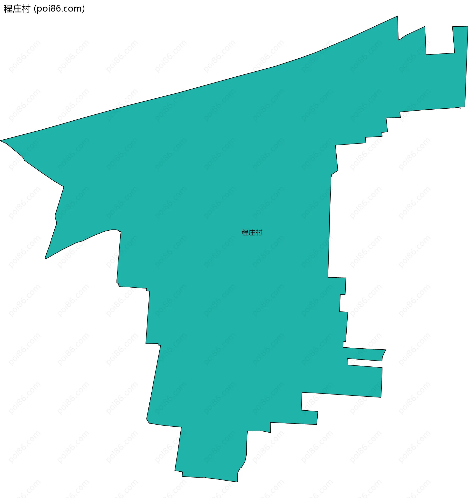 程庄村边界地图