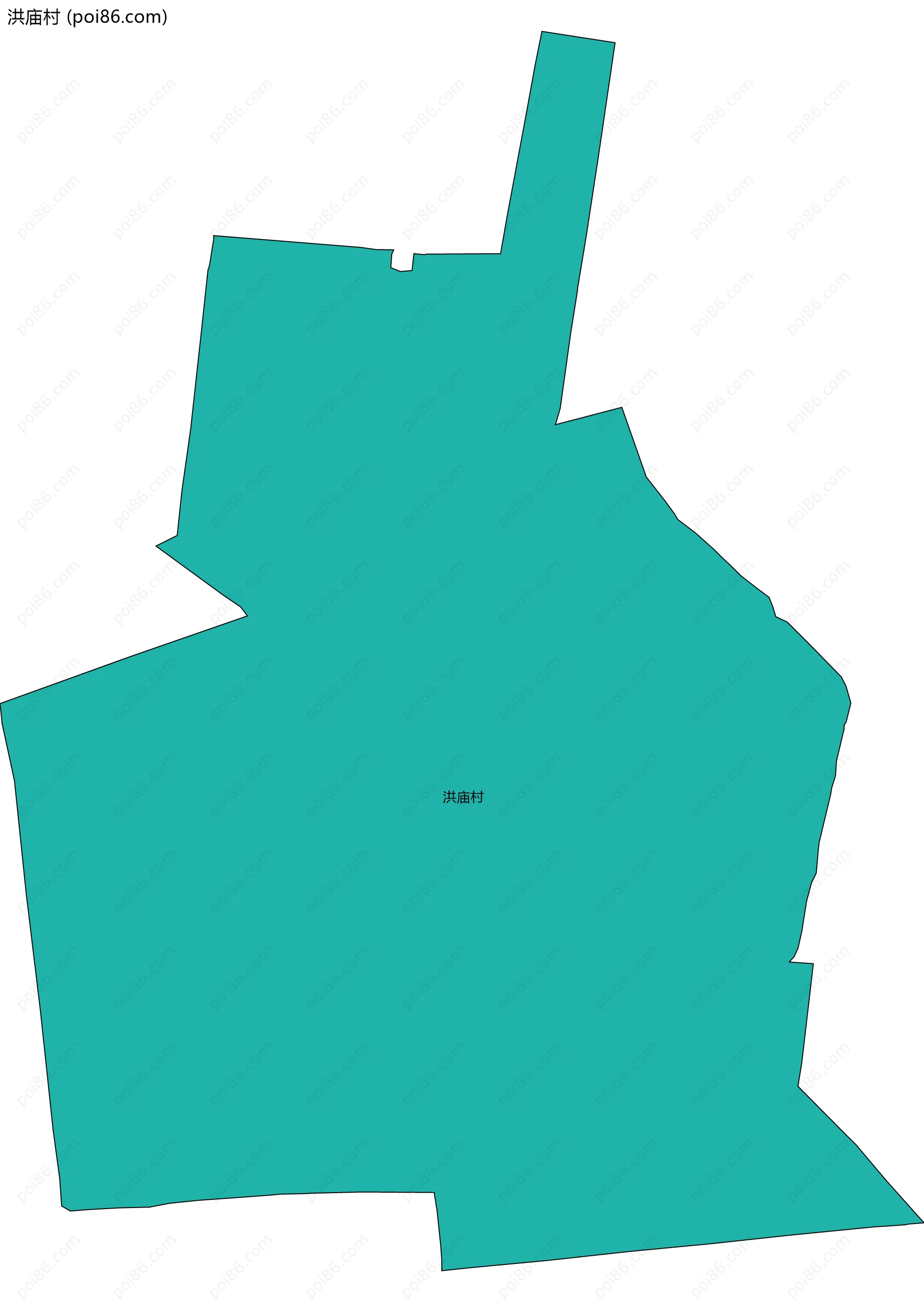 洪庙村边界地图