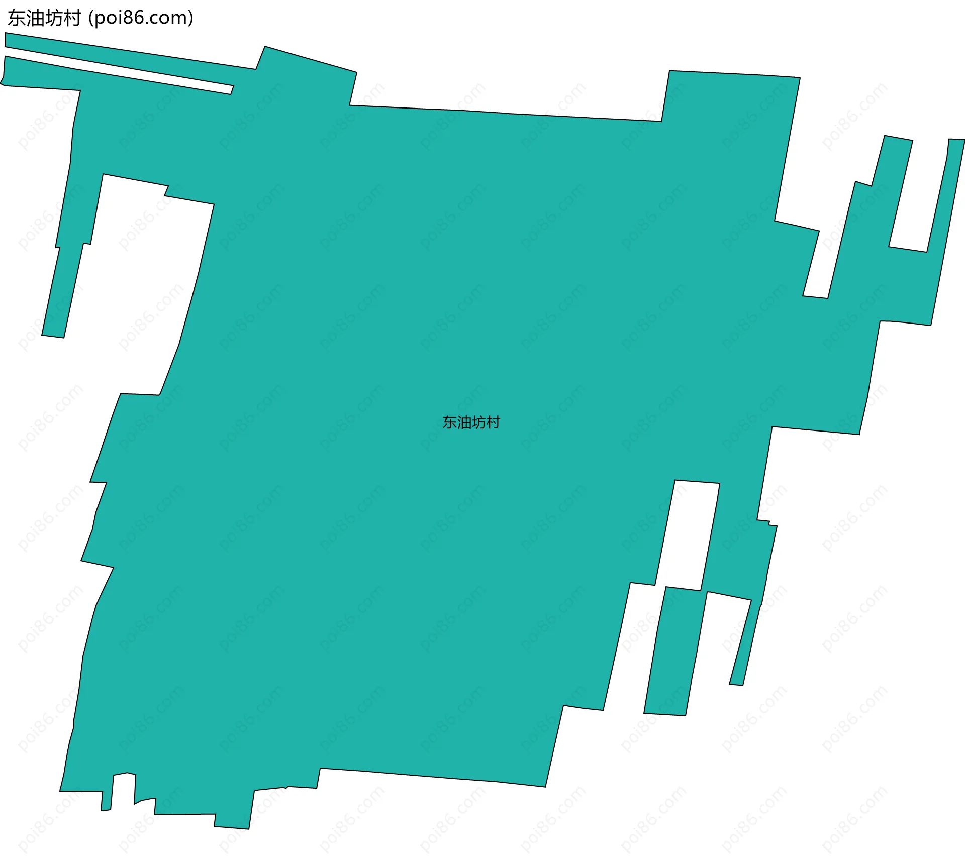 东油坊村边界地图