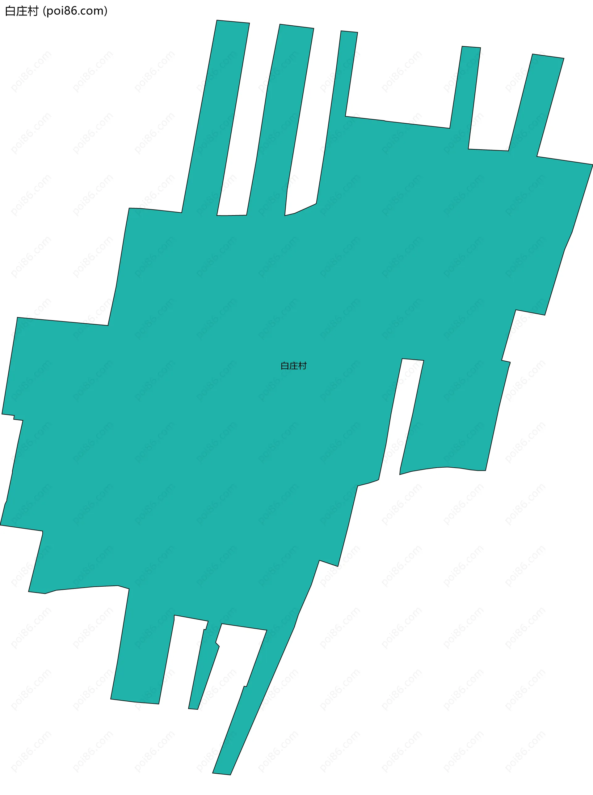 白庄村边界地图