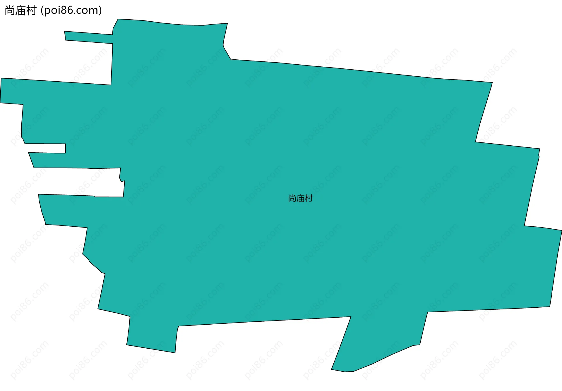 尚庙村边界地图