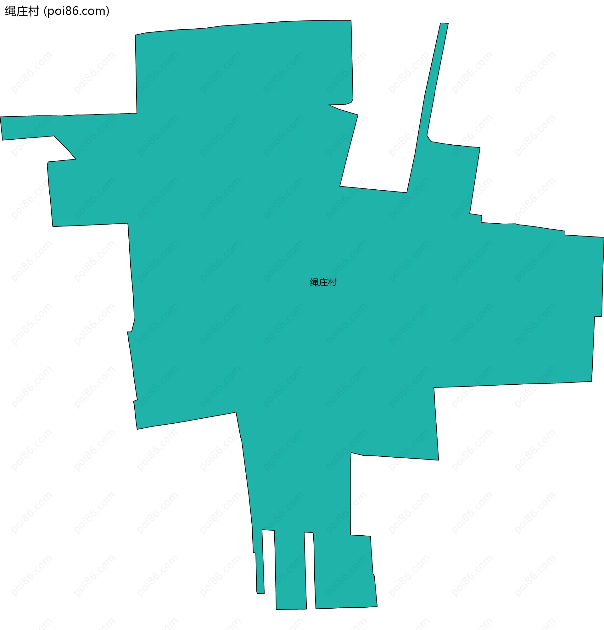 绳庄村边界地图