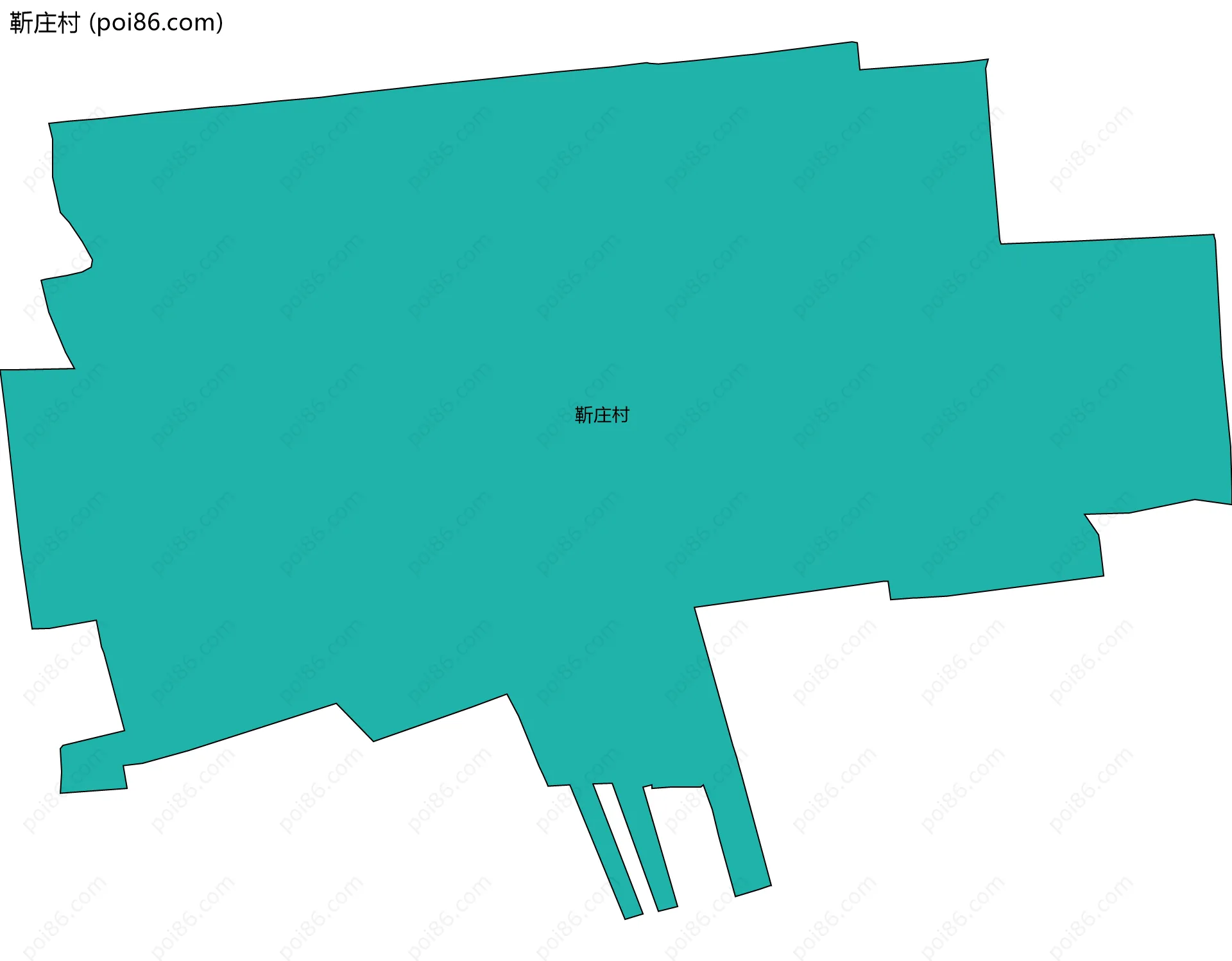 靳庄村边界地图