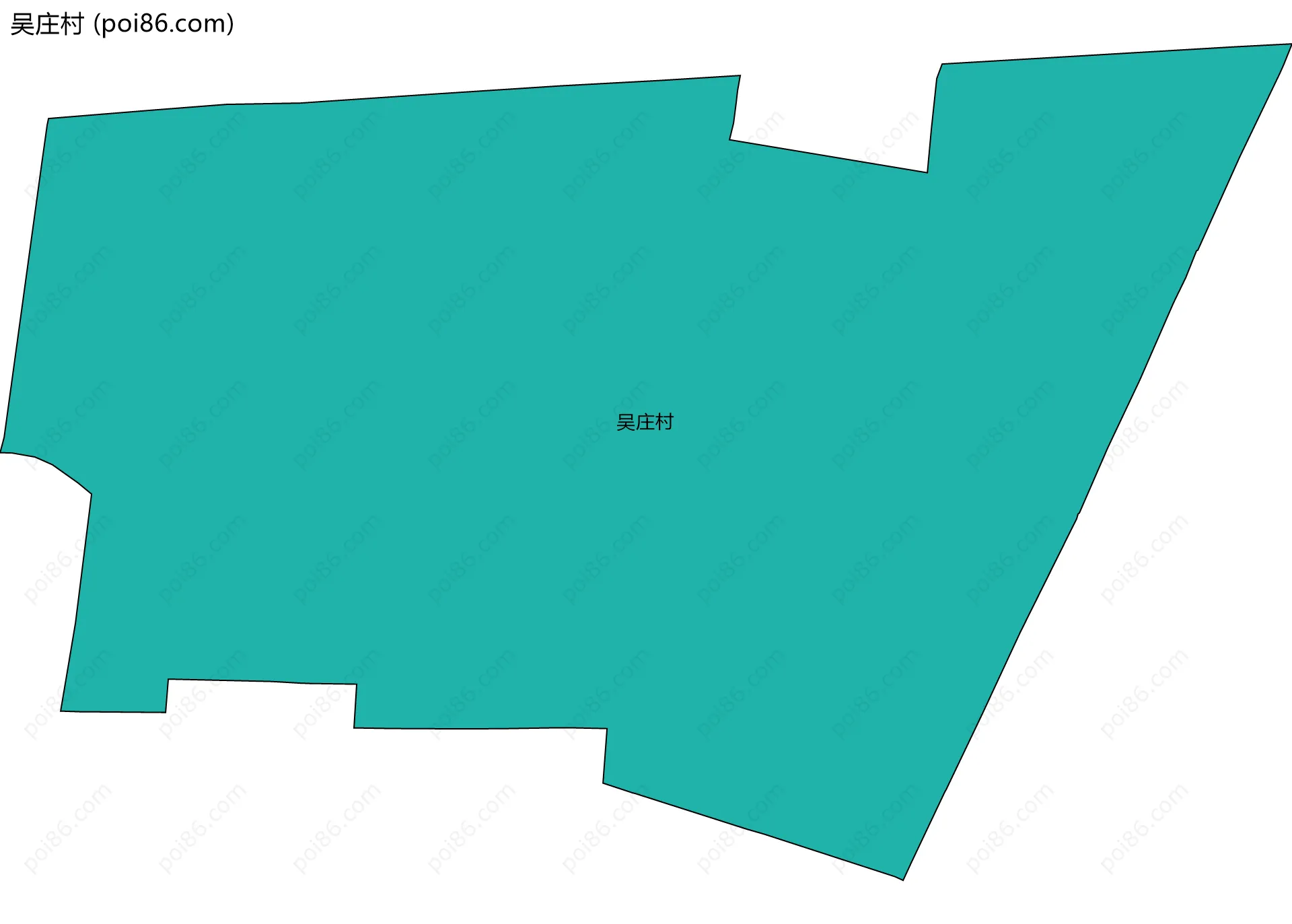 吴庄村边界地图