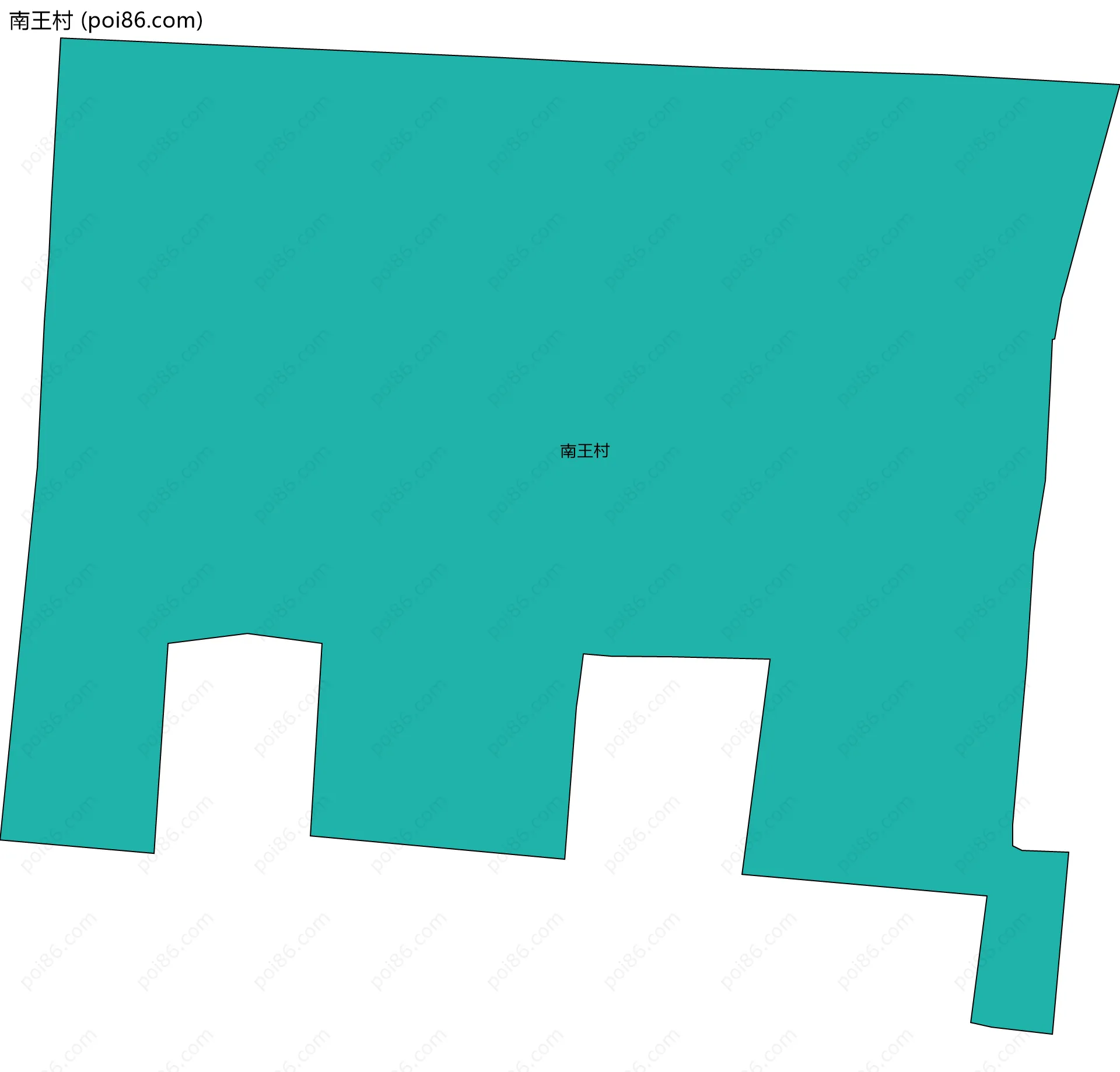 南王村边界地图