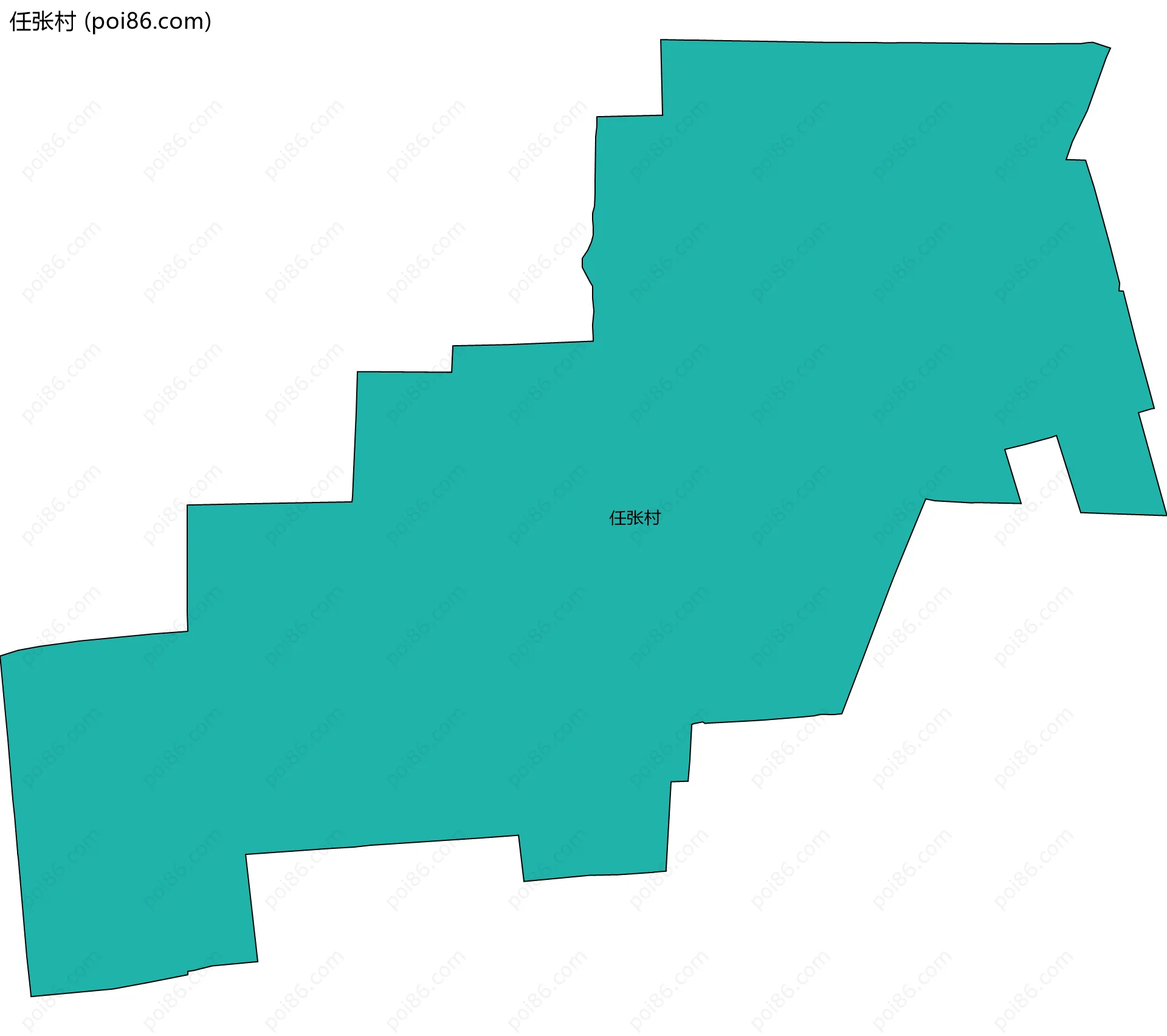 任张村边界地图
