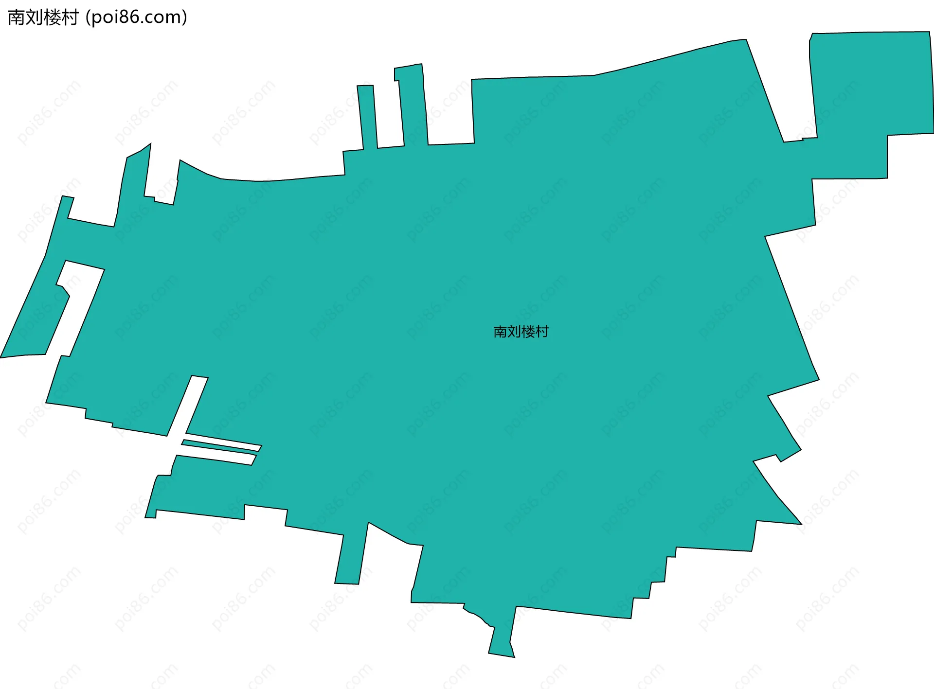 南刘楼村边界地图