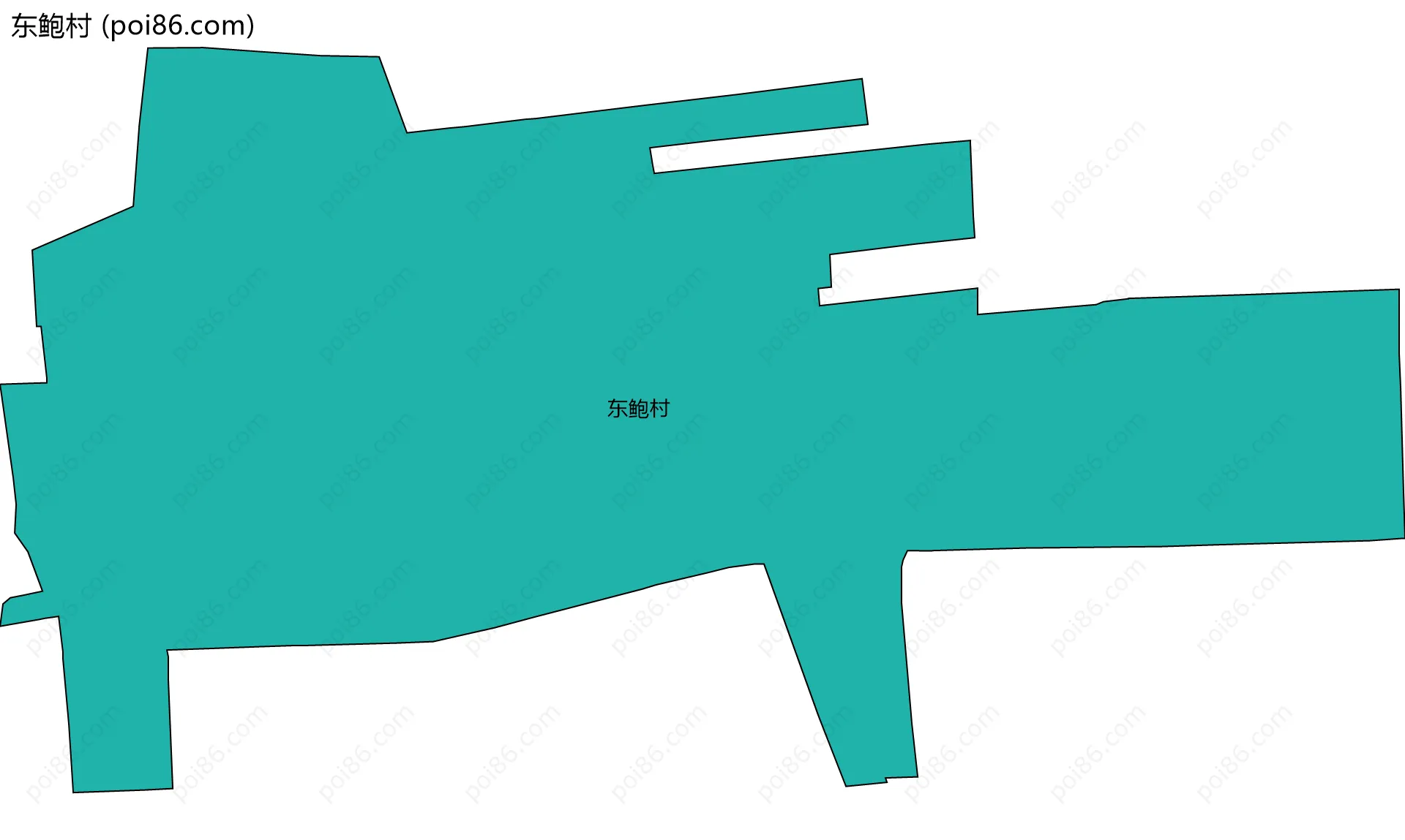 东鲍村边界地图