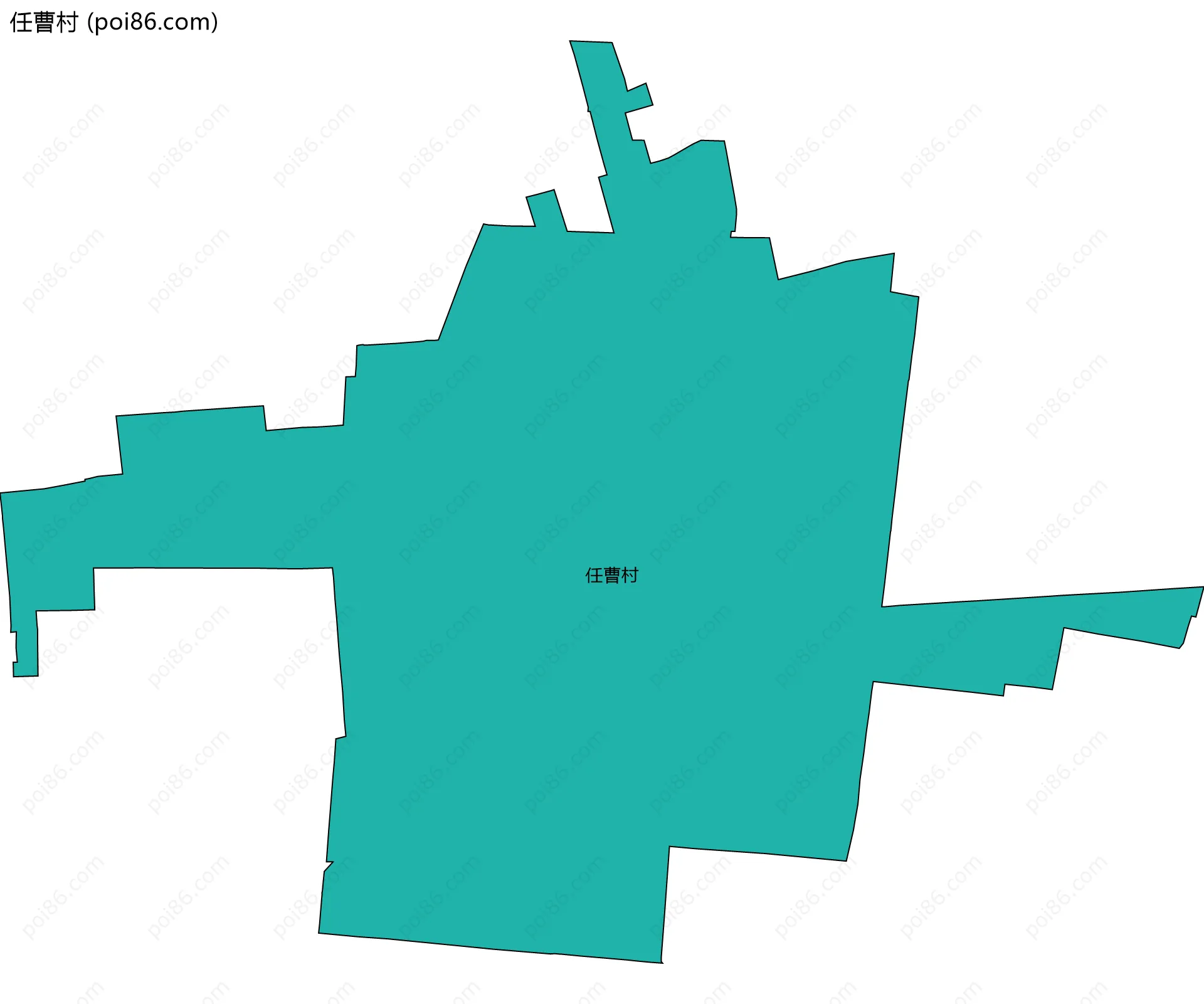任曹村边界地图