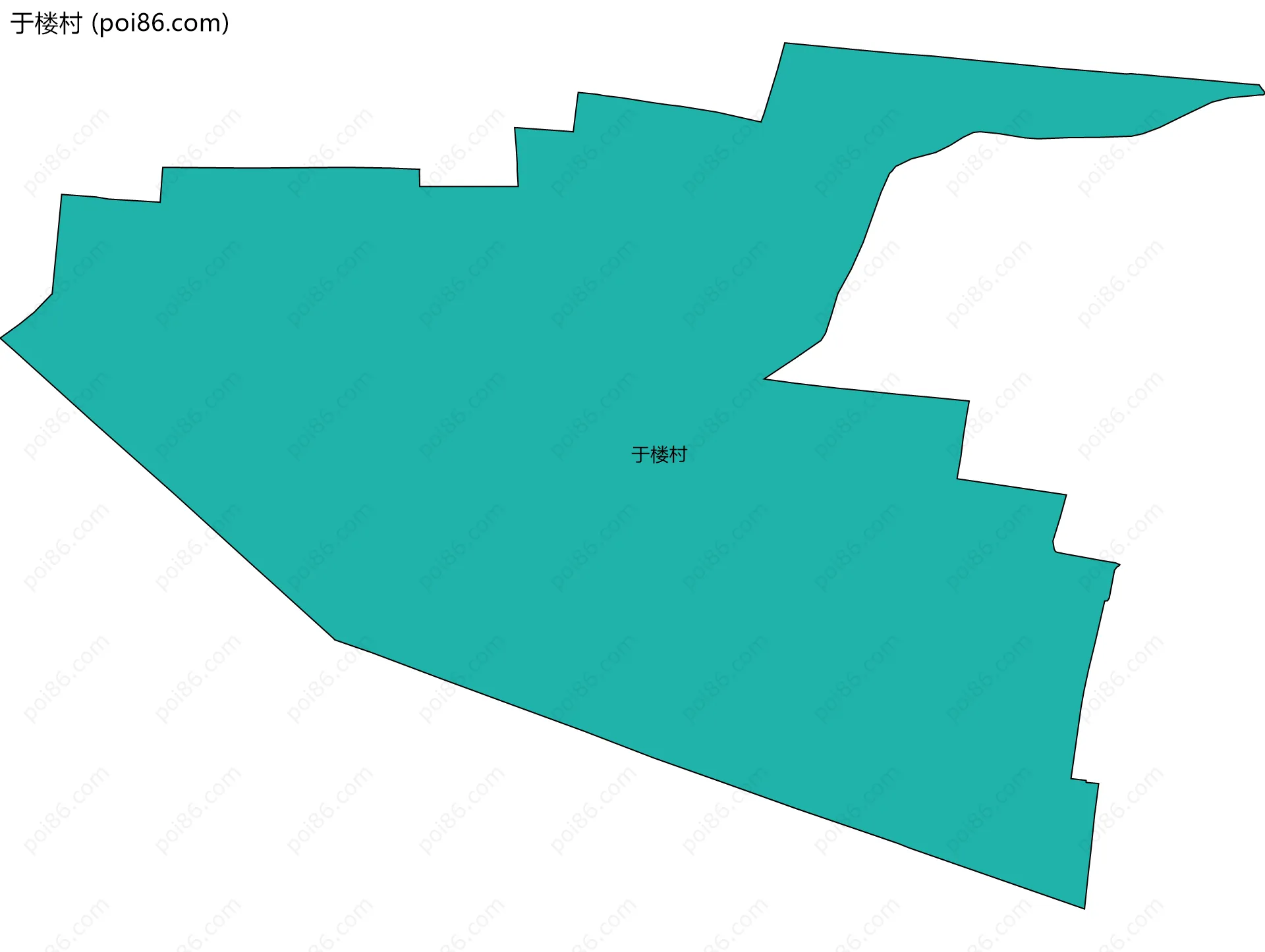 于楼村边界地图
