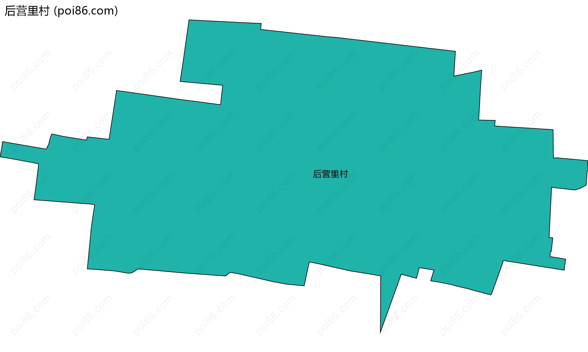 后营里村边界地图