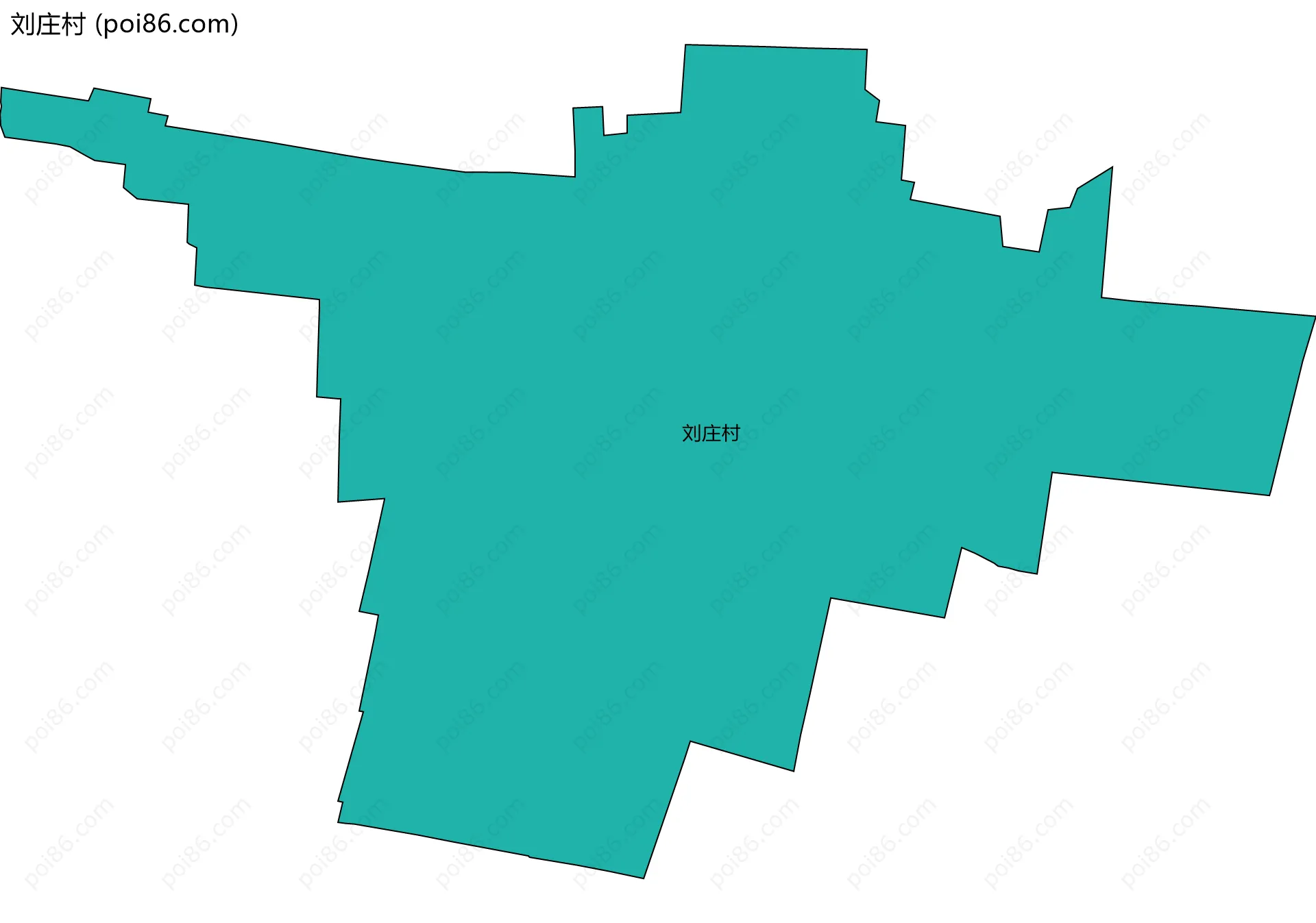 刘庄村边界地图