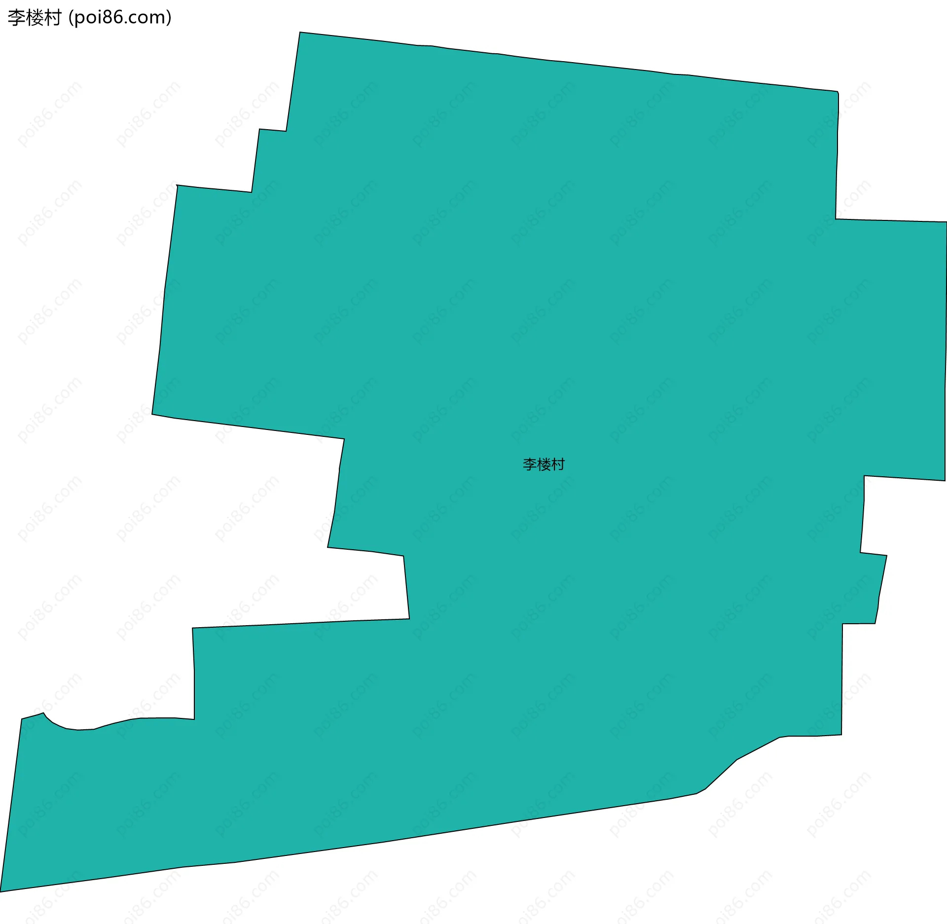 李楼村边界地图