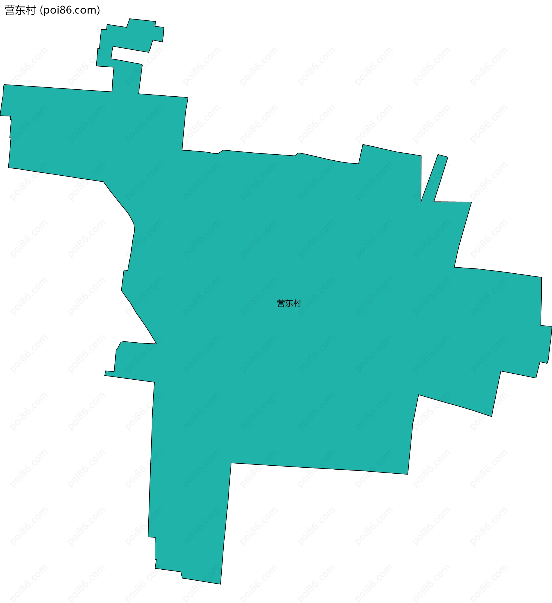 营东村边界地图