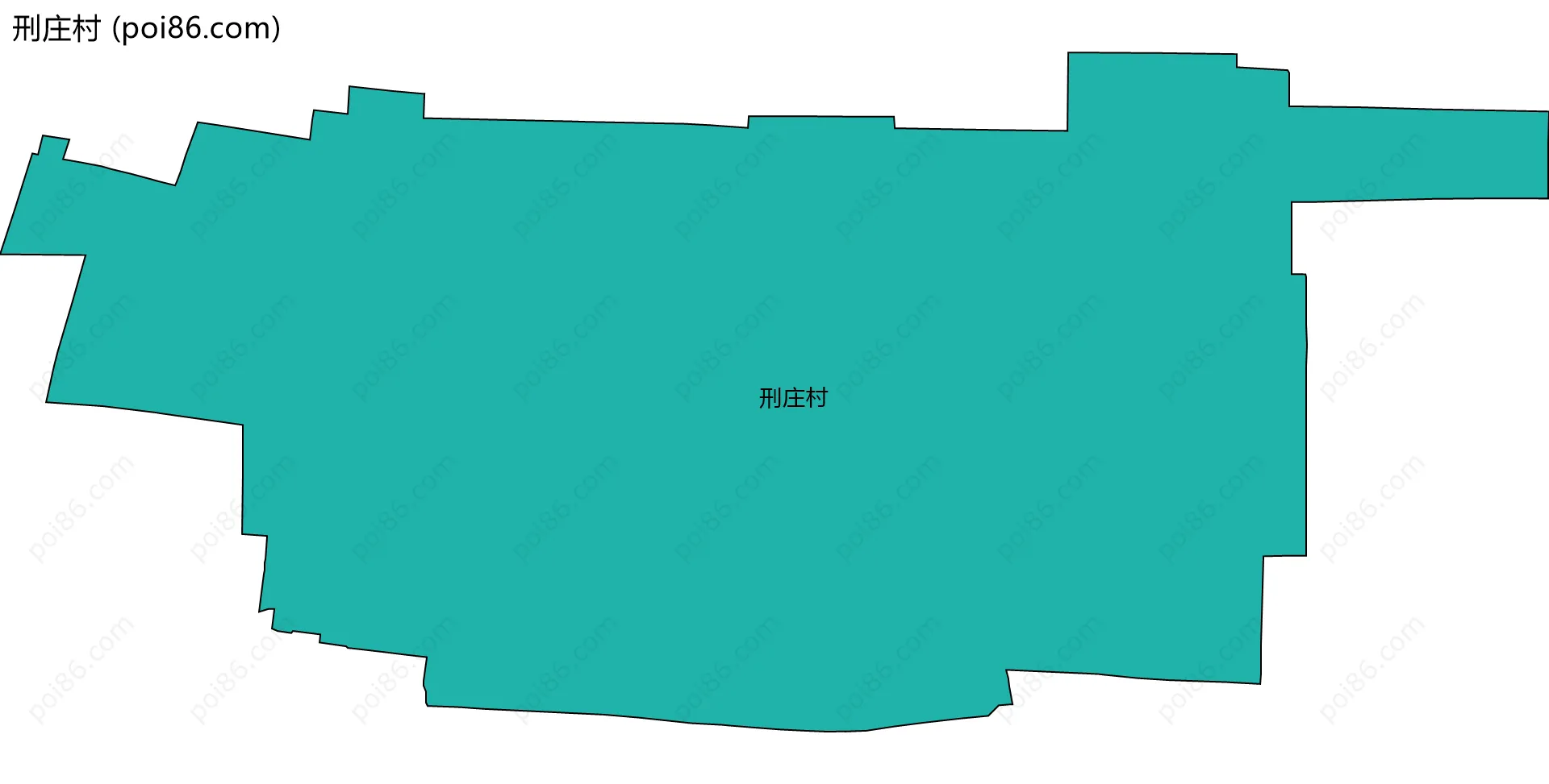 刑庄村边界地图