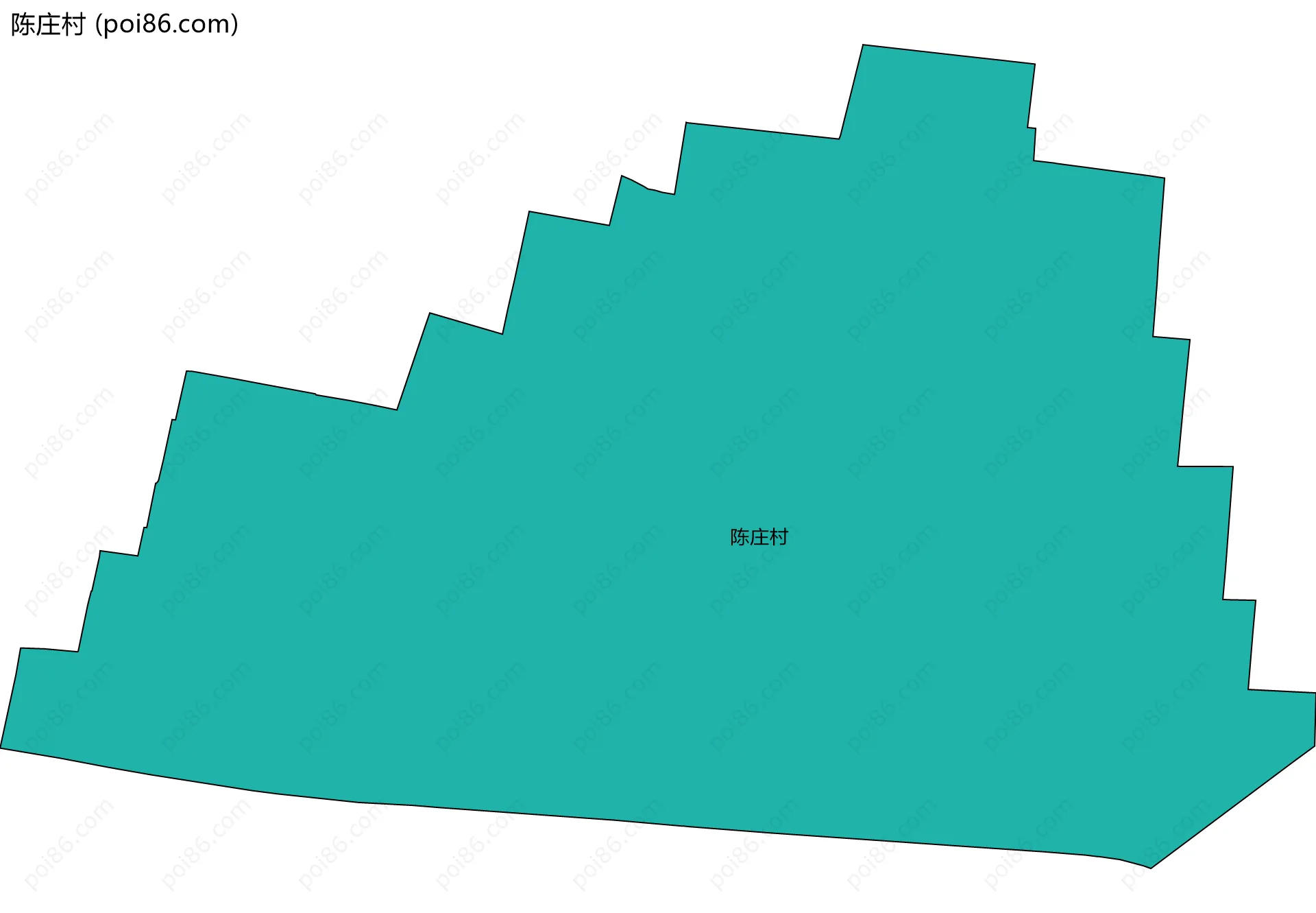 陈庄村边界地图