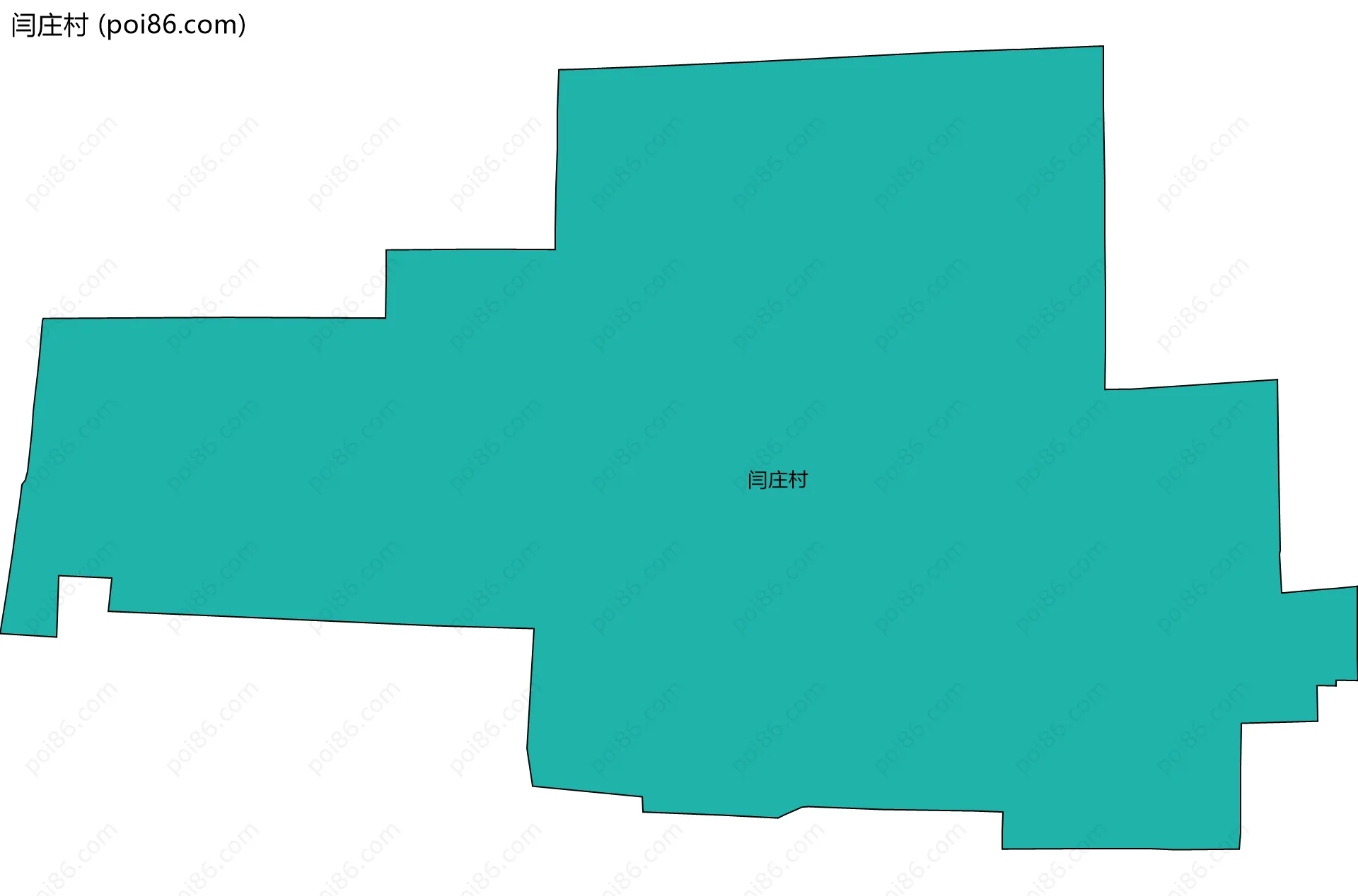 闫庄村边界地图