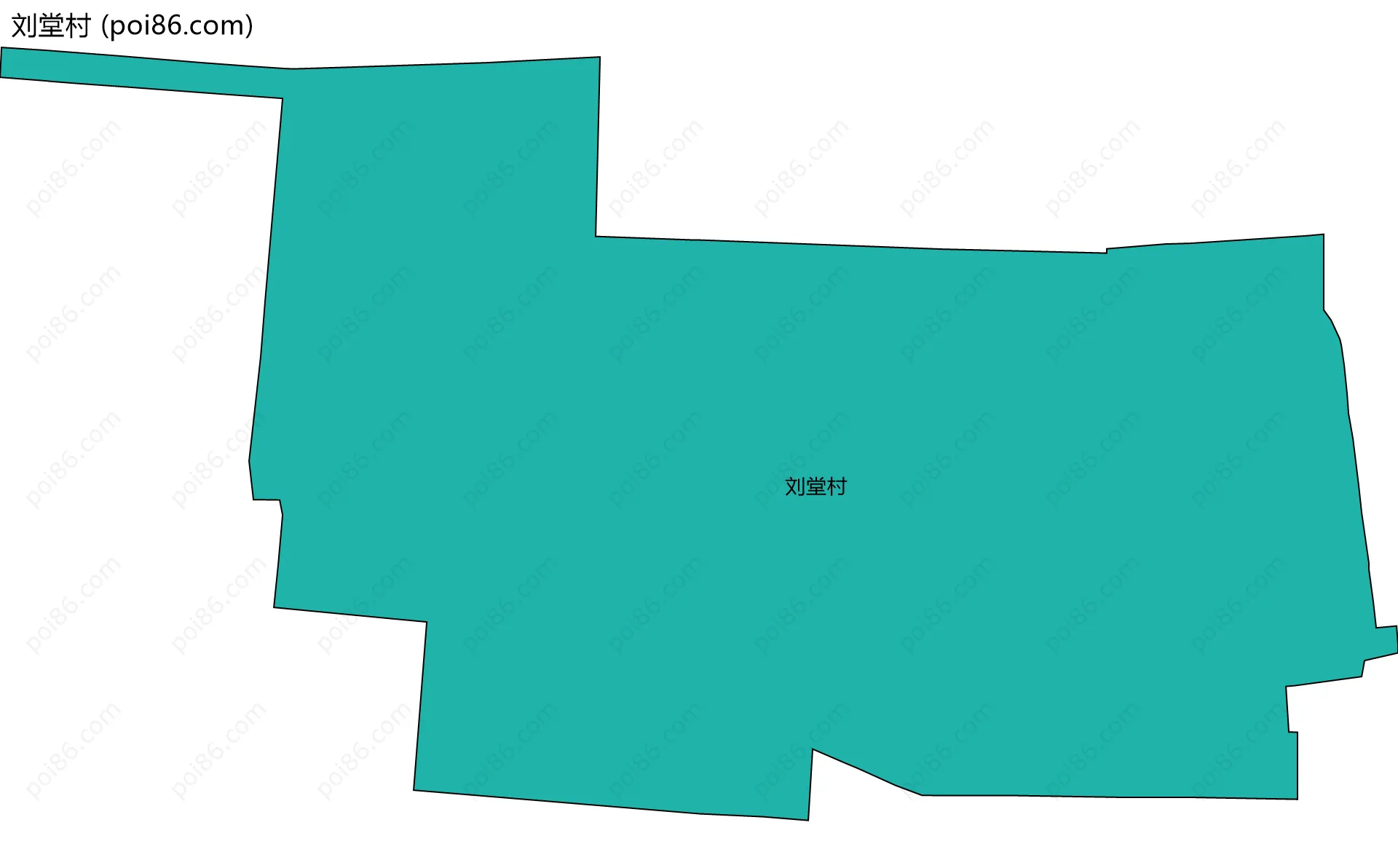刘堂村边界地图