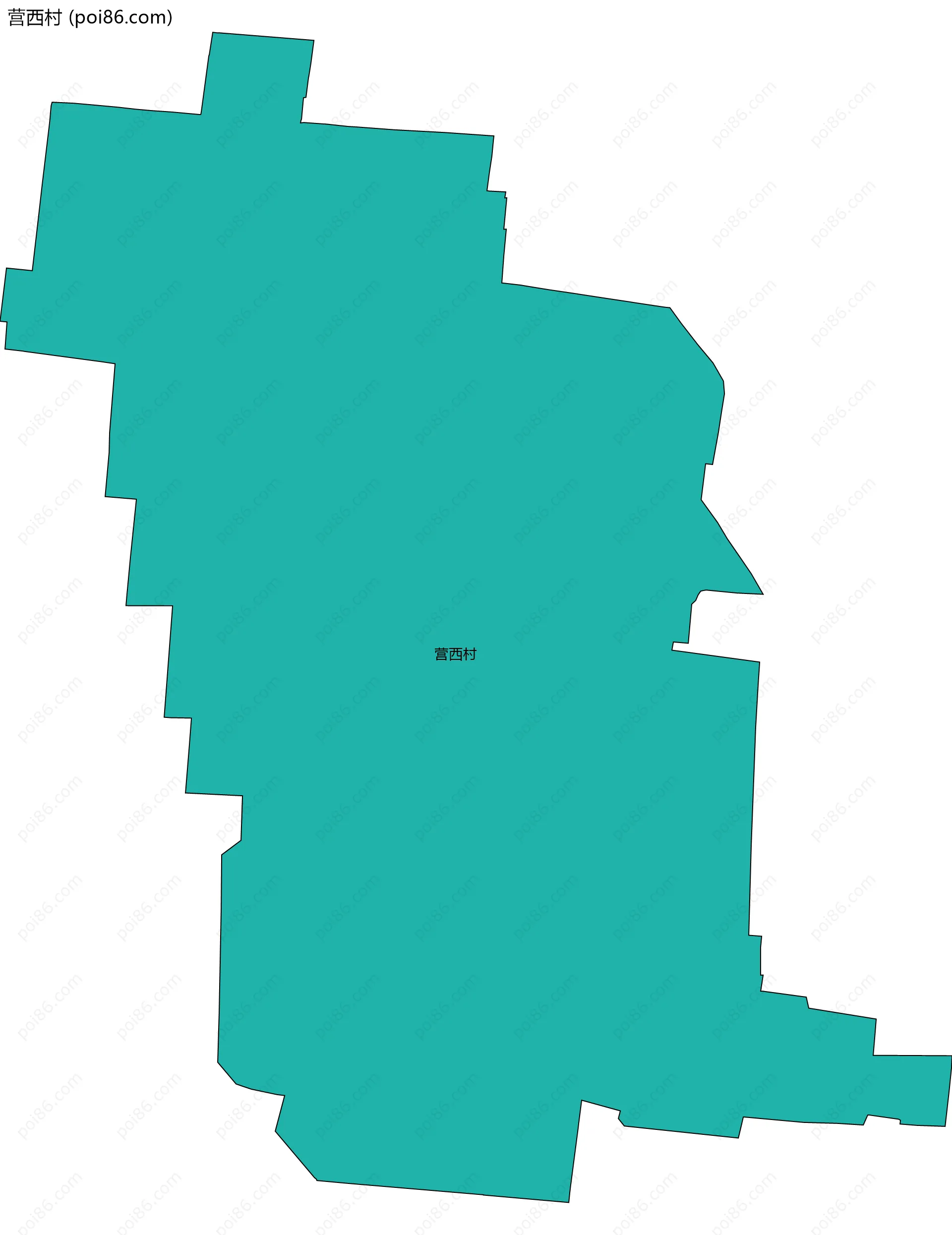 营西村边界地图