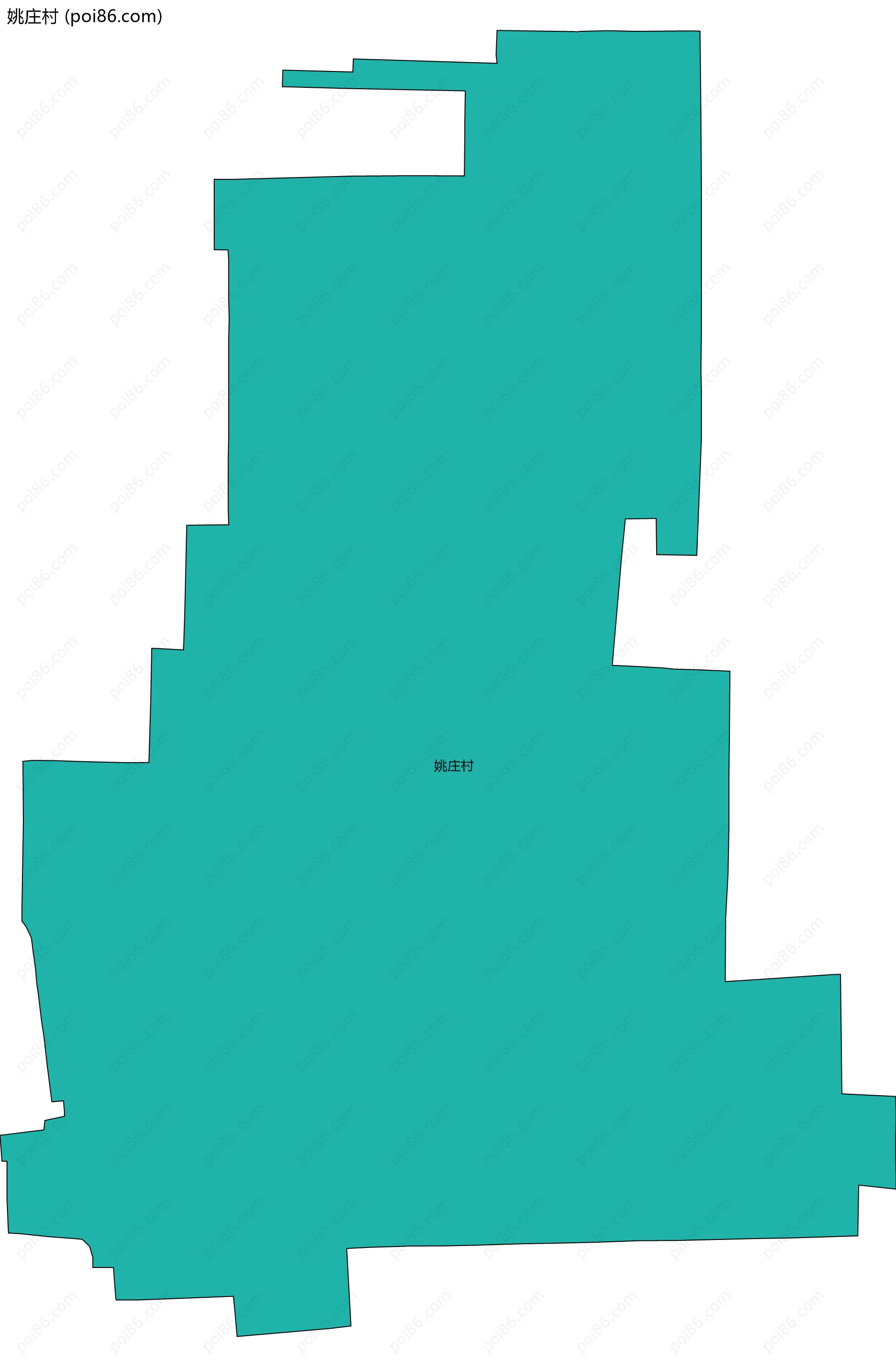 姚庄村边界地图