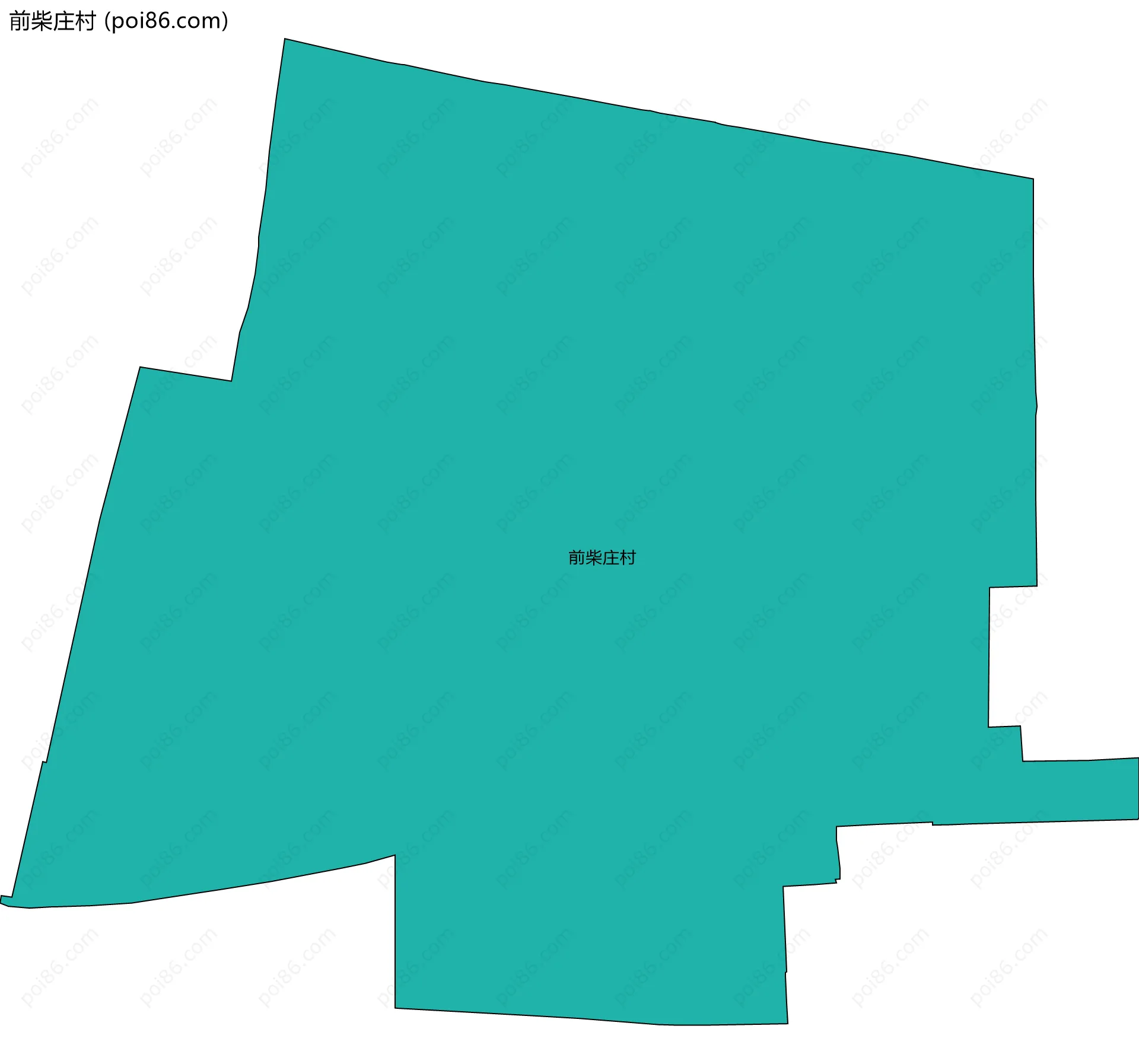 前柴庄村边界地图
