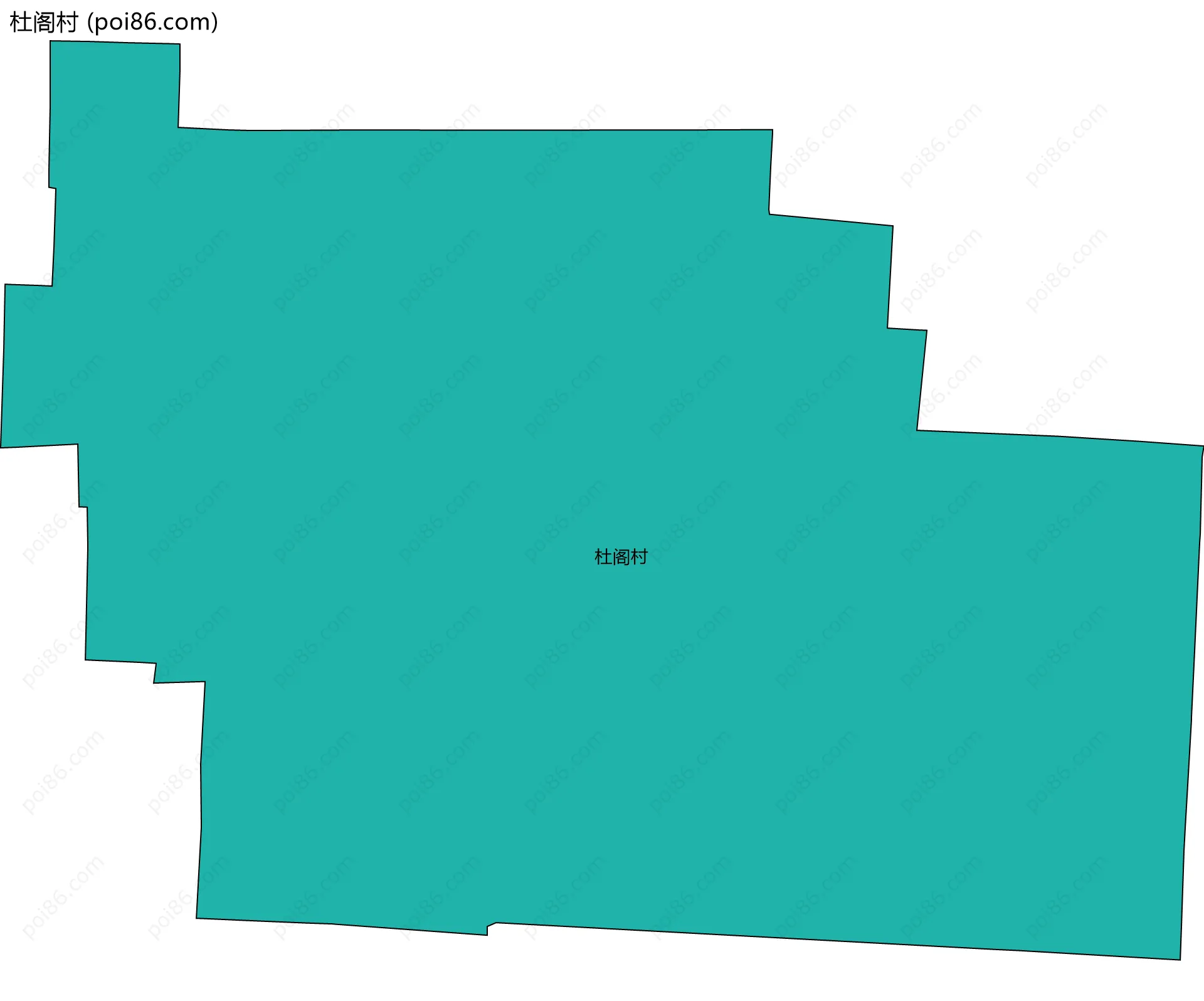 杜阁村边界地图