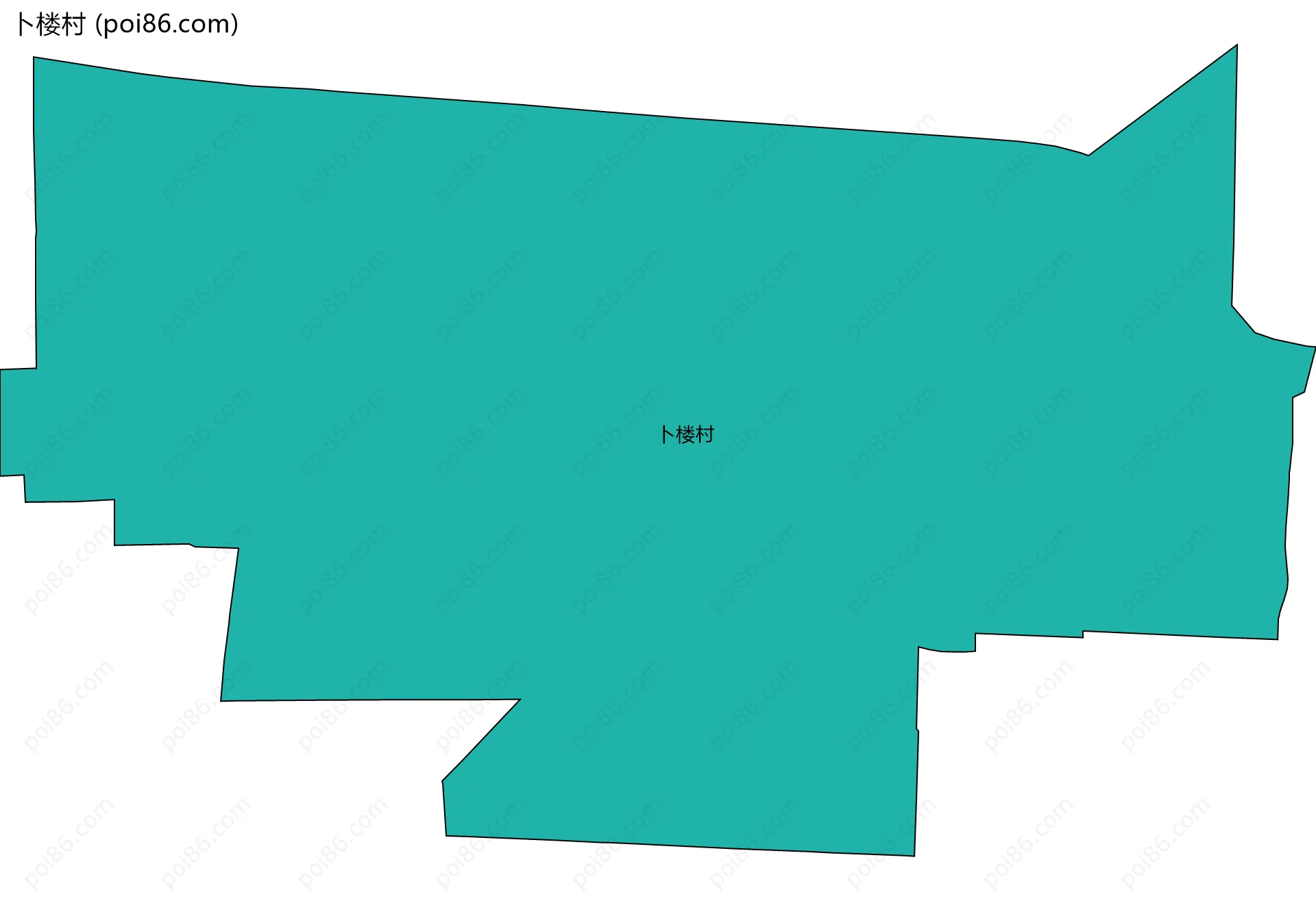 卜楼村边界地图