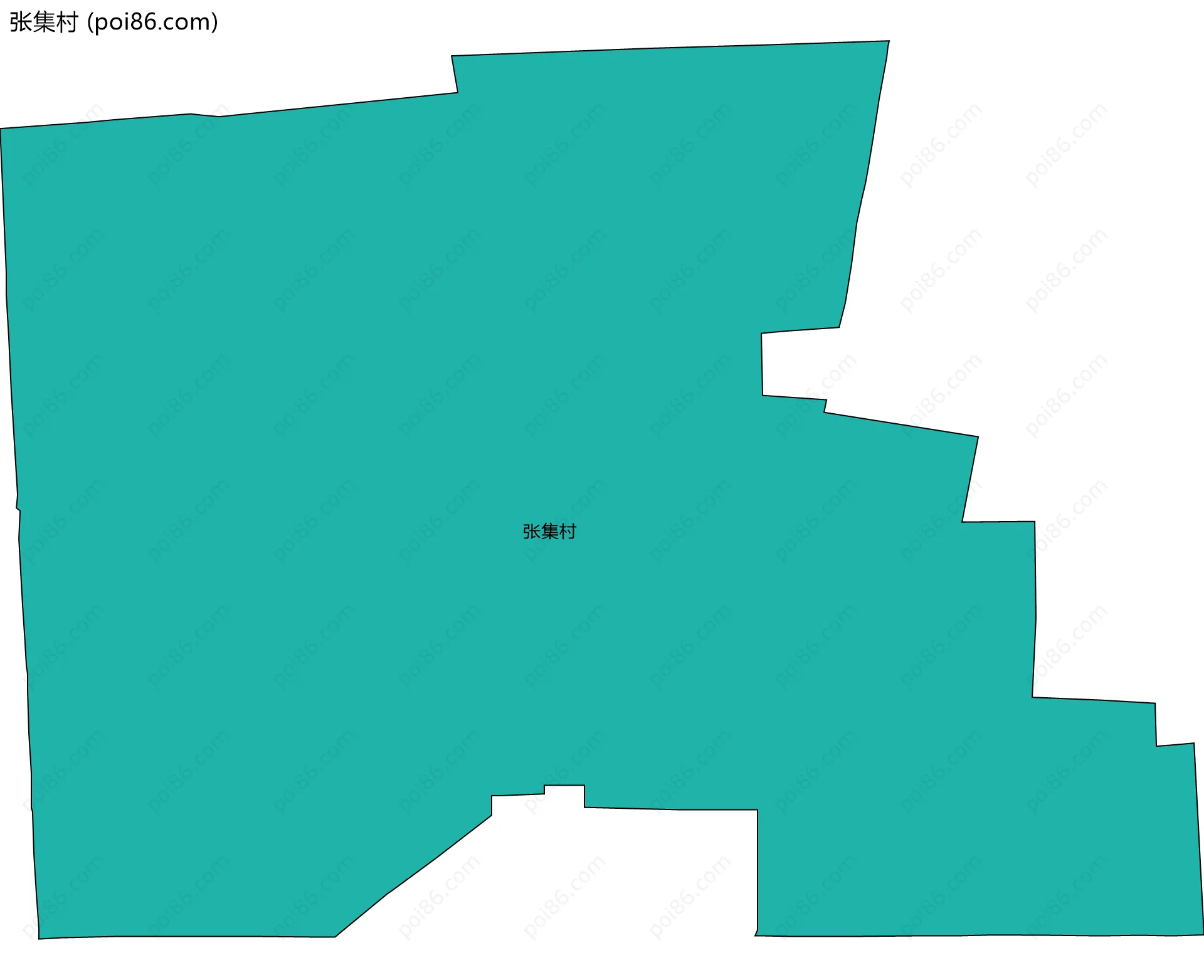 张集村边界地图