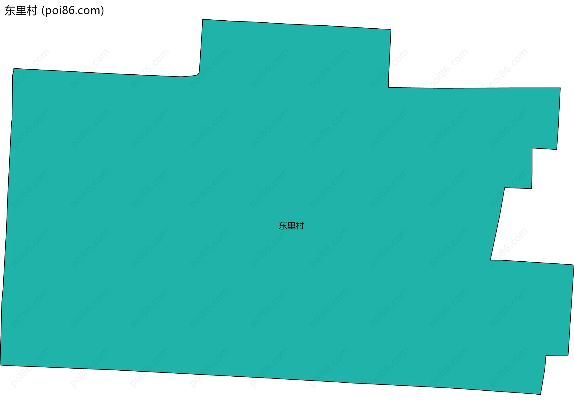 东里村边界地图