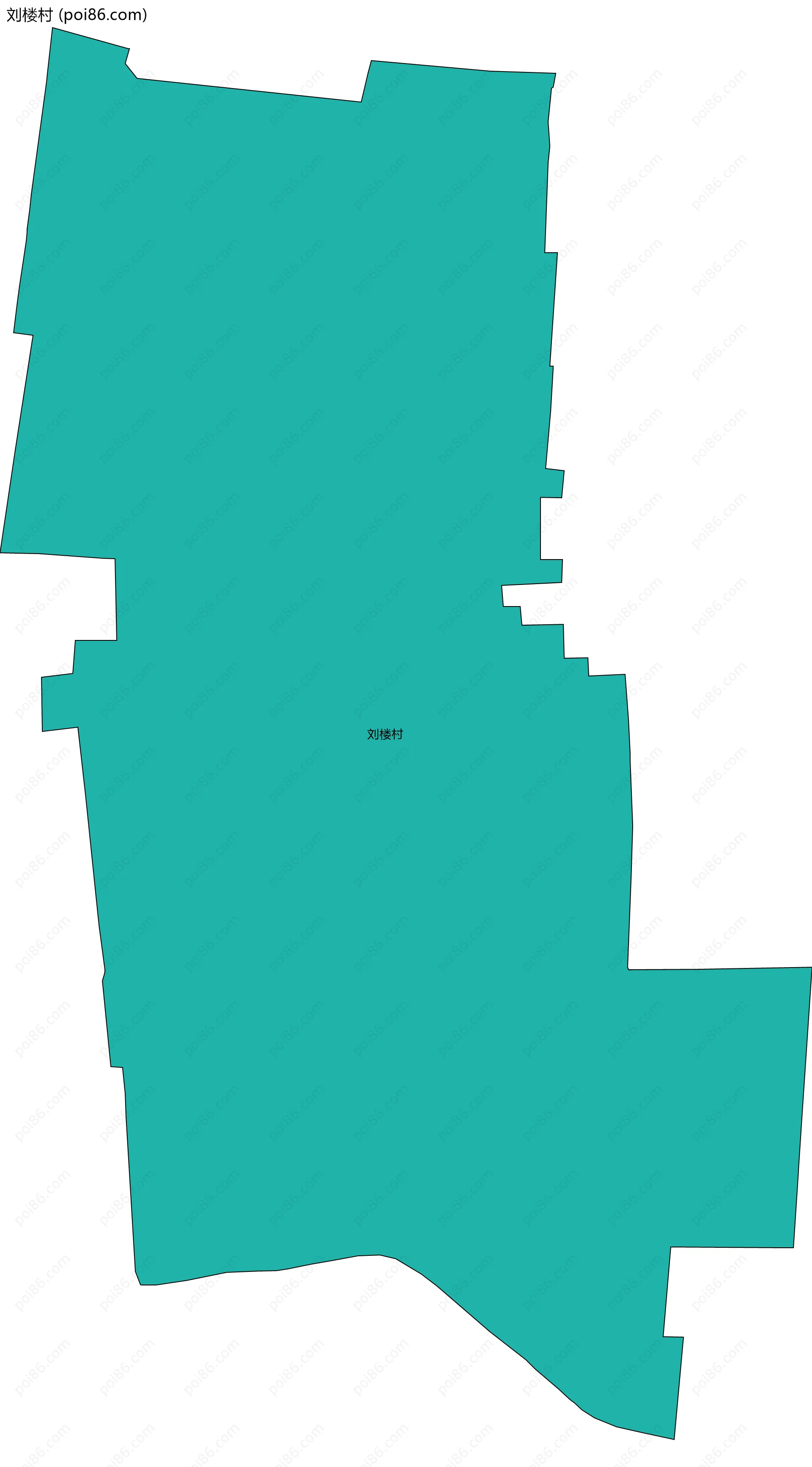 刘楼村边界地图