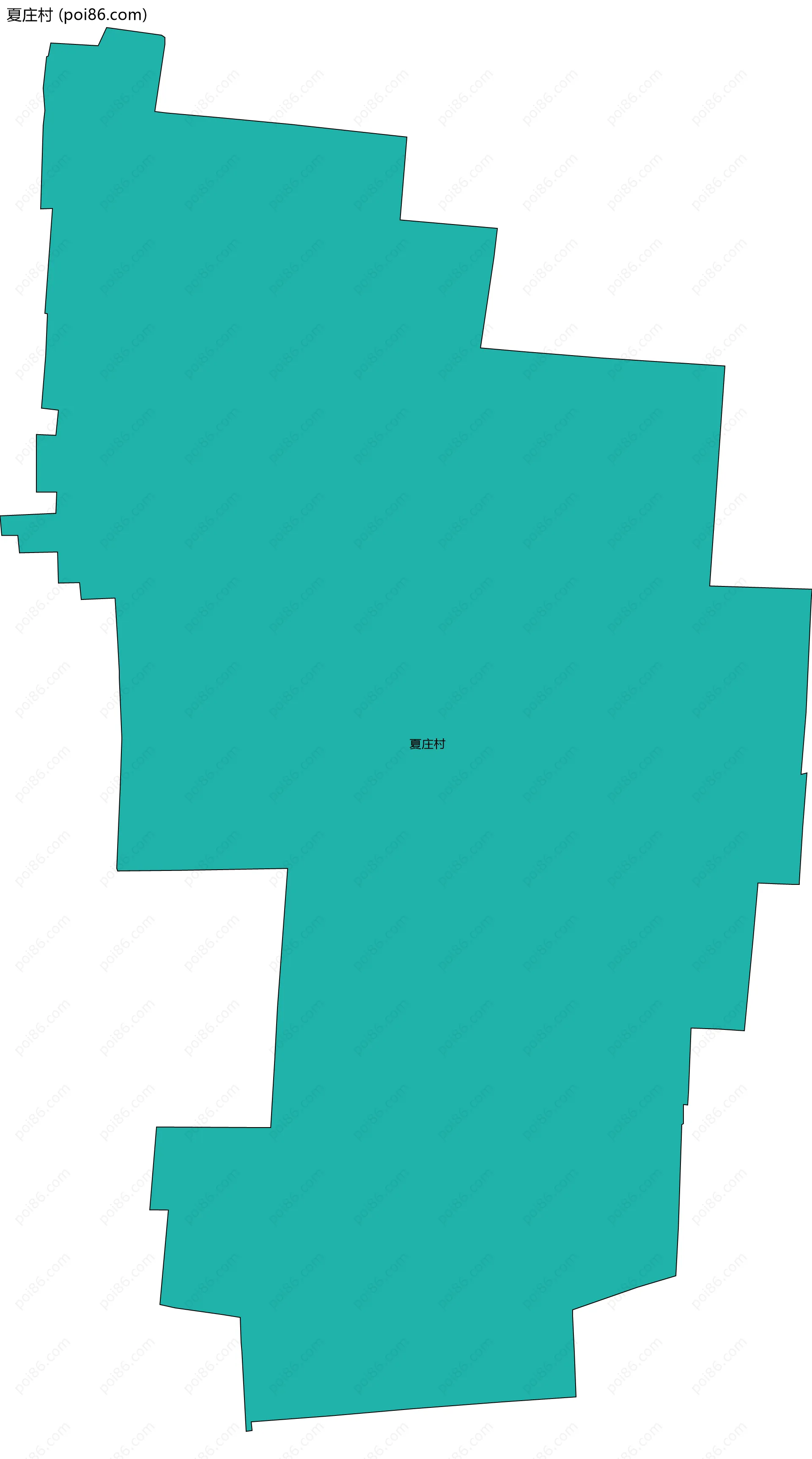 夏庄村边界地图
