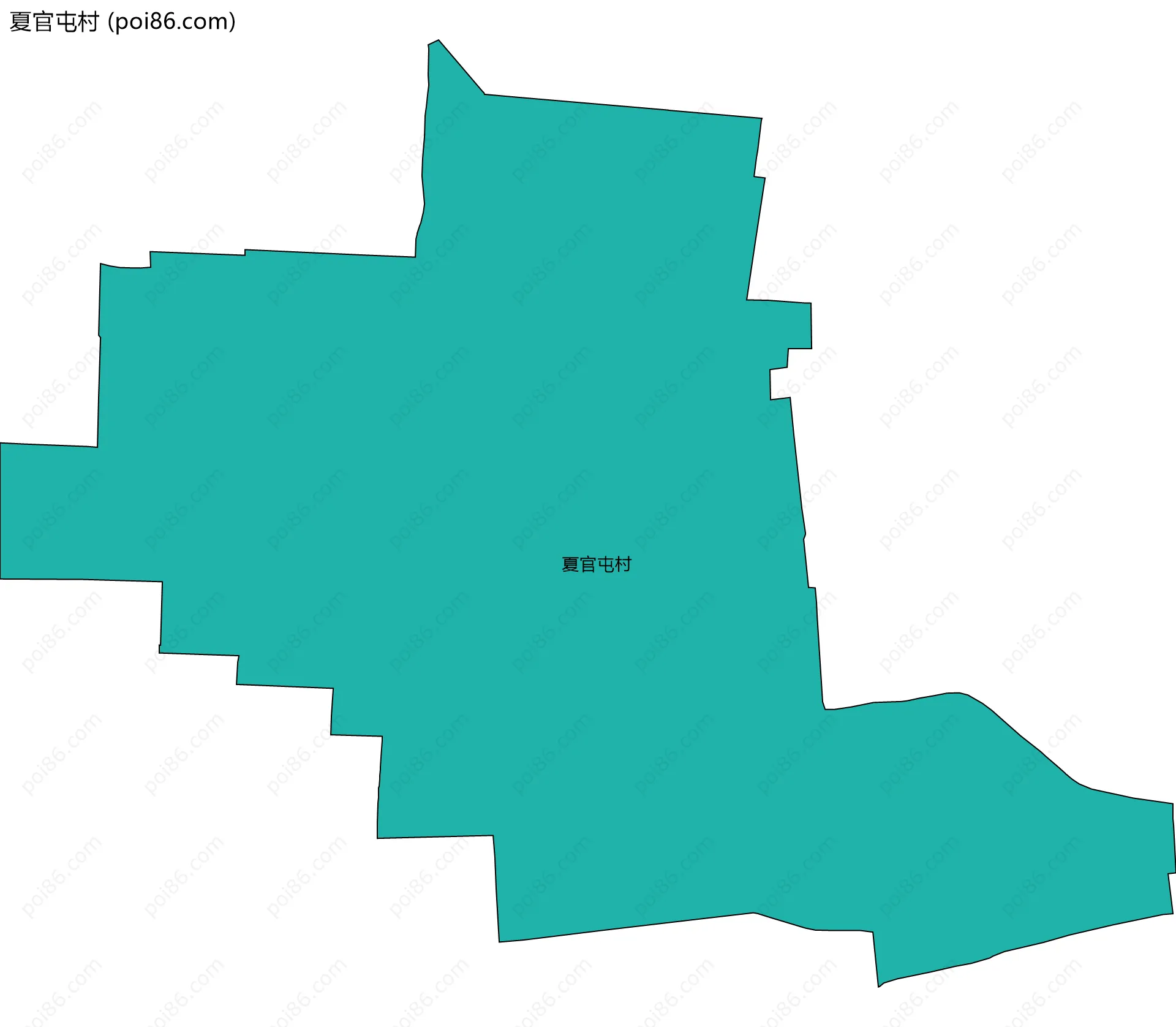 夏官屯村边界地图