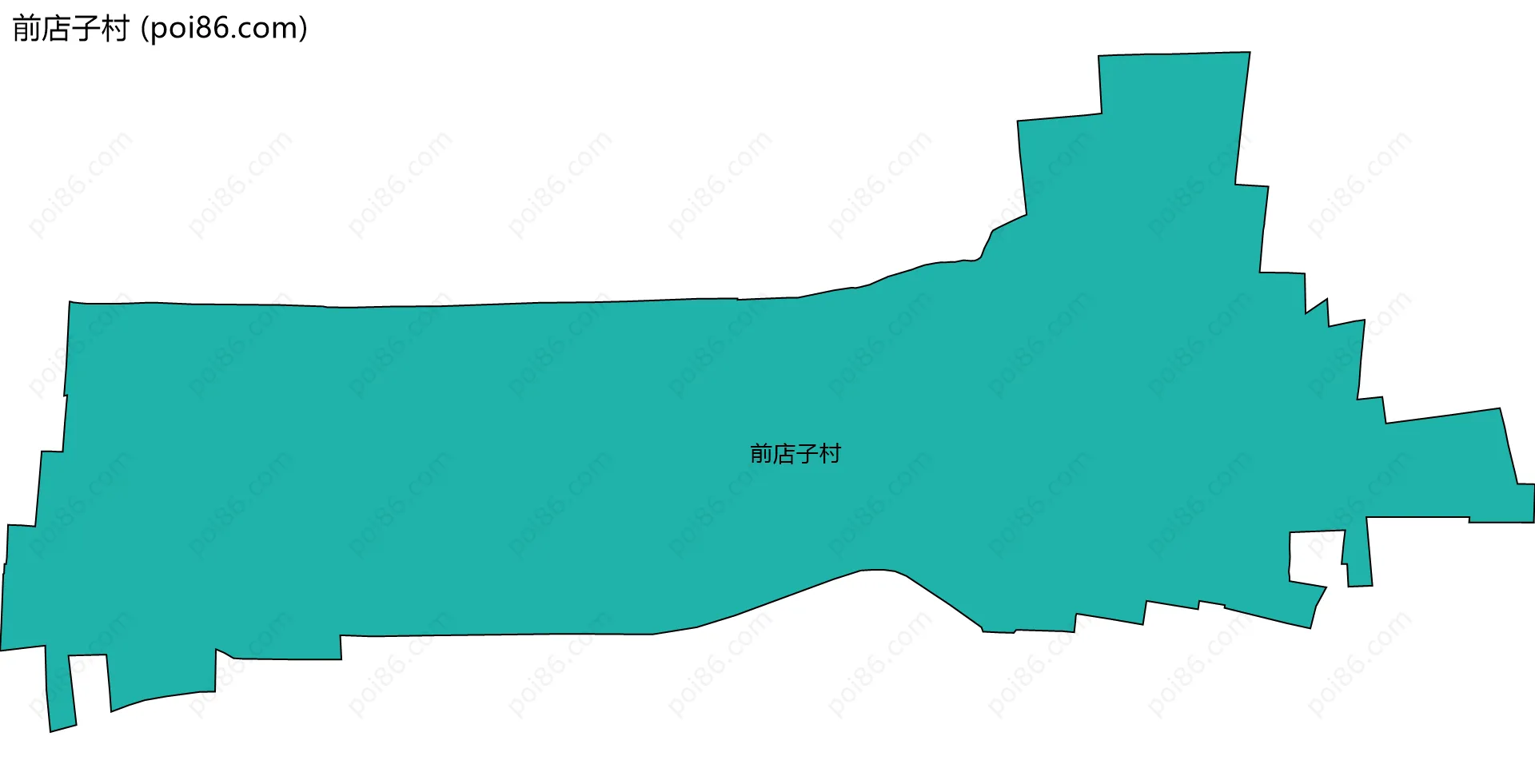 前店子村边界地图