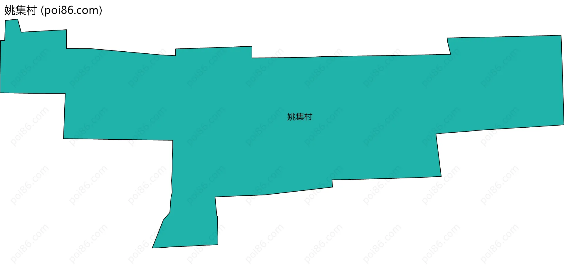 姚集村边界地图
